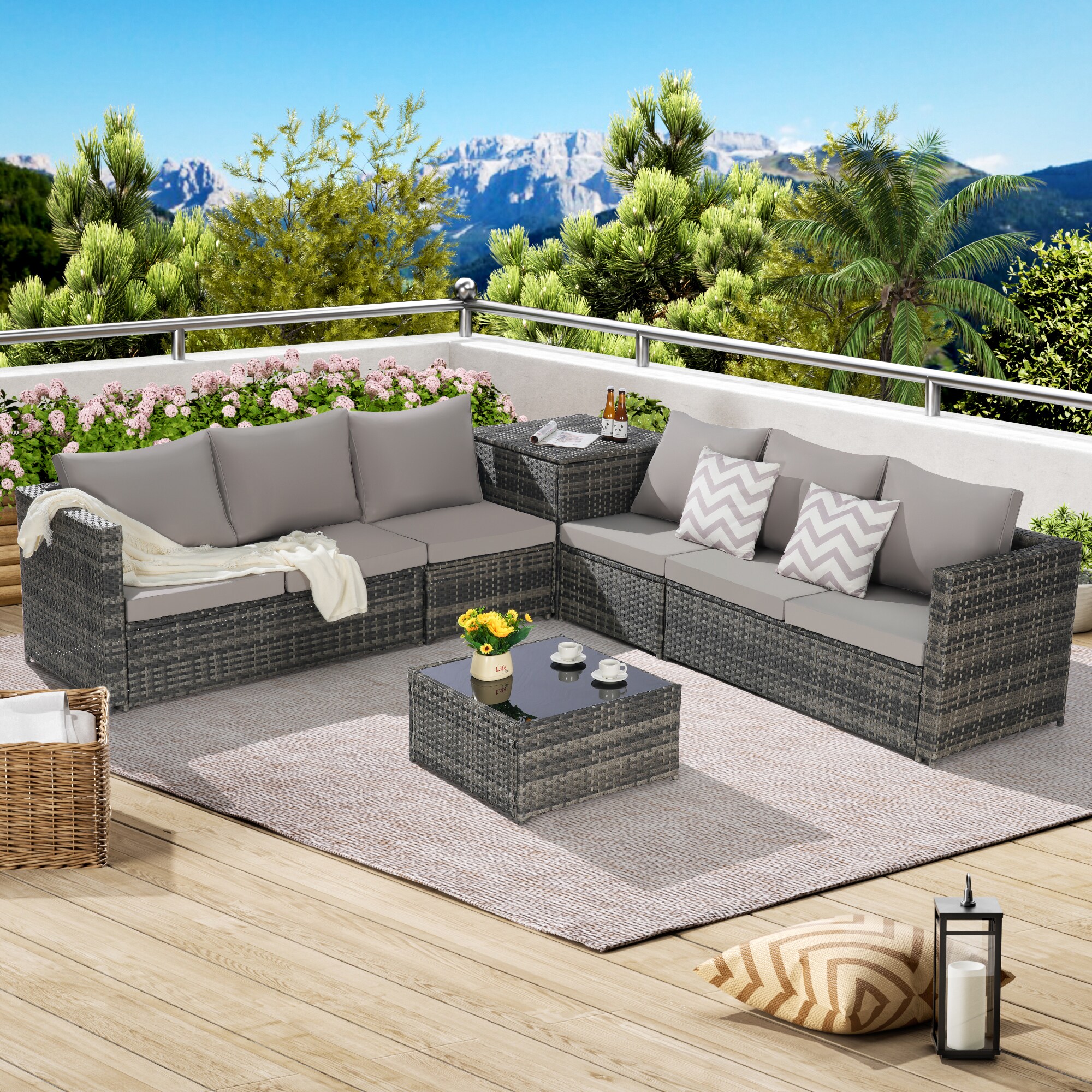 SINOFURN SYB670033BN Patio-Sofas-Daybeds - View #4