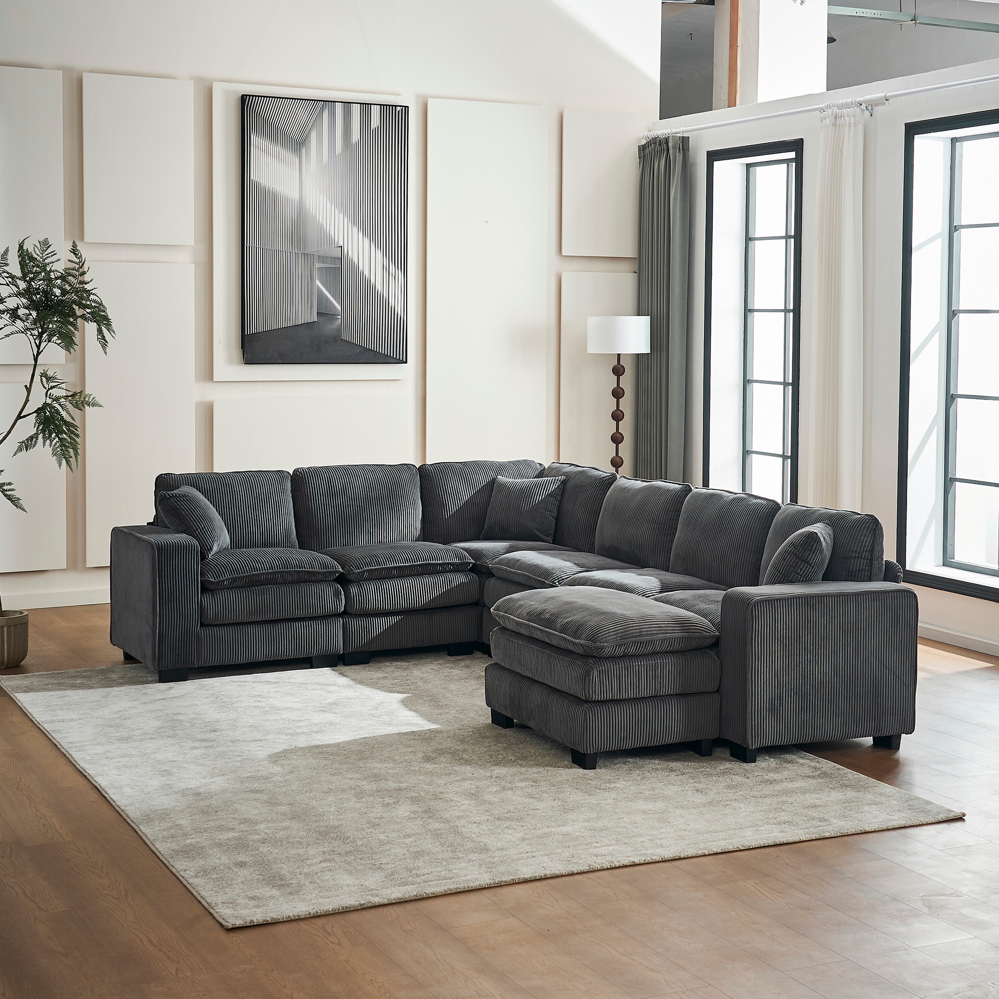 SINOFURN SYA020363GY Sofas-Loveseats - View #11