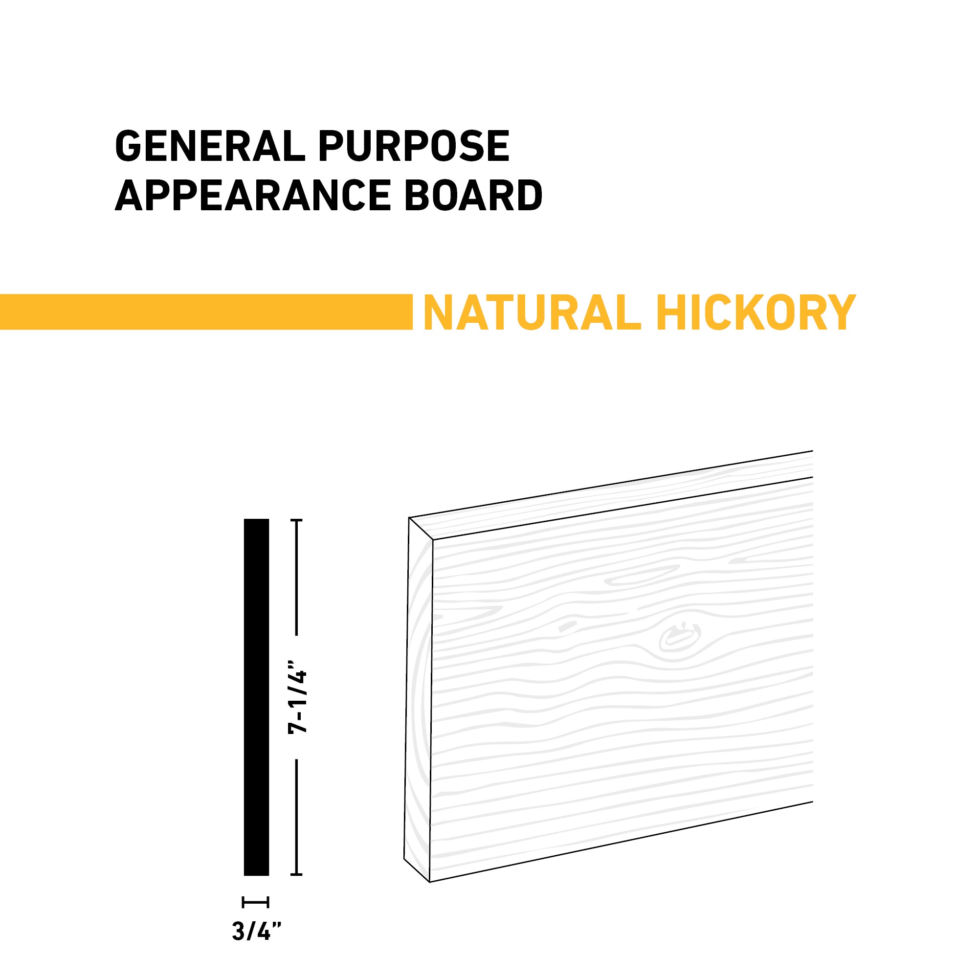 Ornamental Mouldings BRDNAT 1X8X6HICK Appearance-Boards - View #2