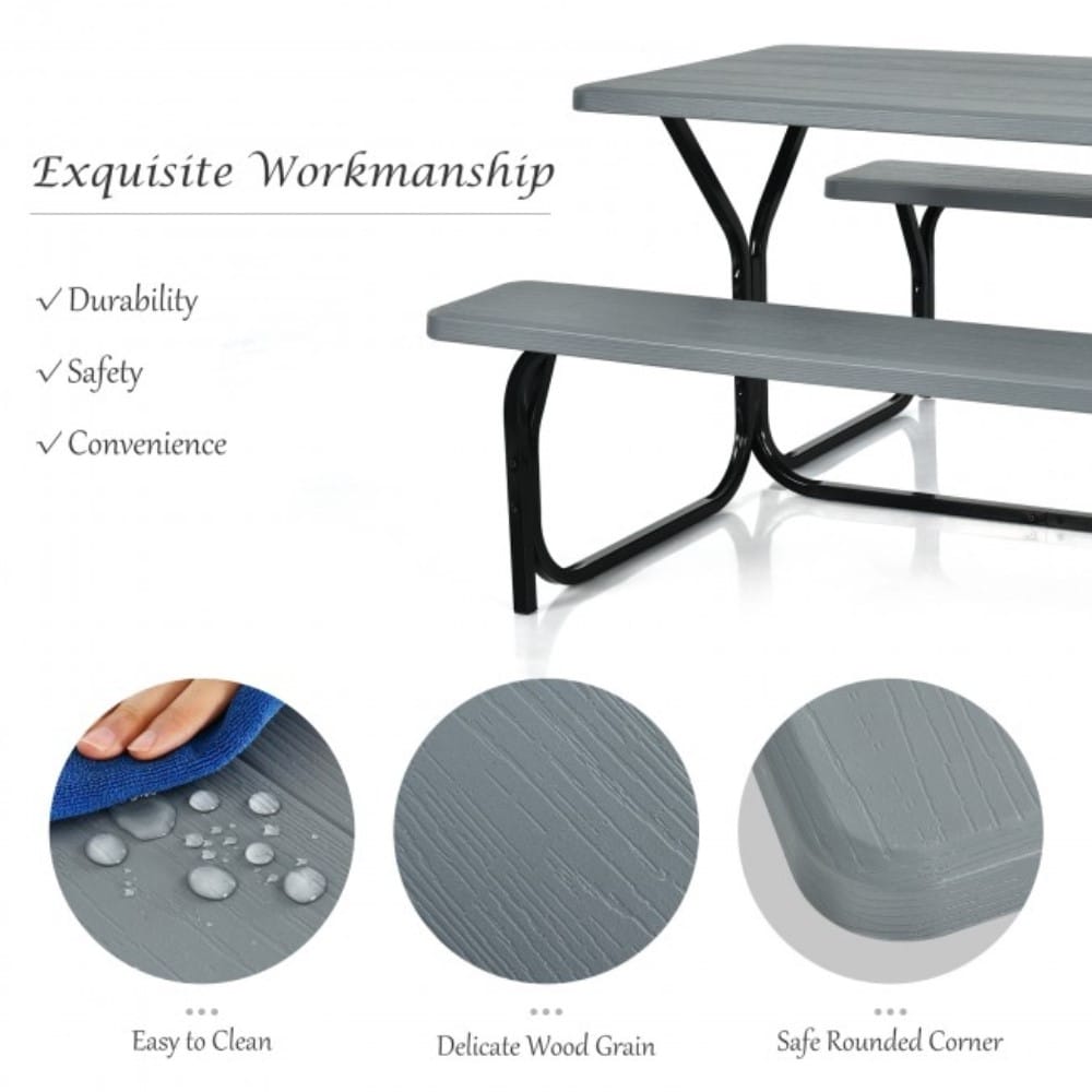 Clihome CWCH-OP34C99GR Picnic-Tables - View #5