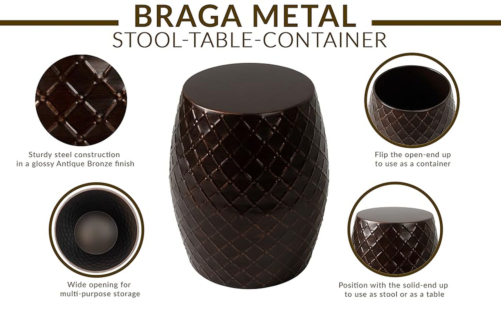 Balkene Home 63261 Garden-Stools - View #10