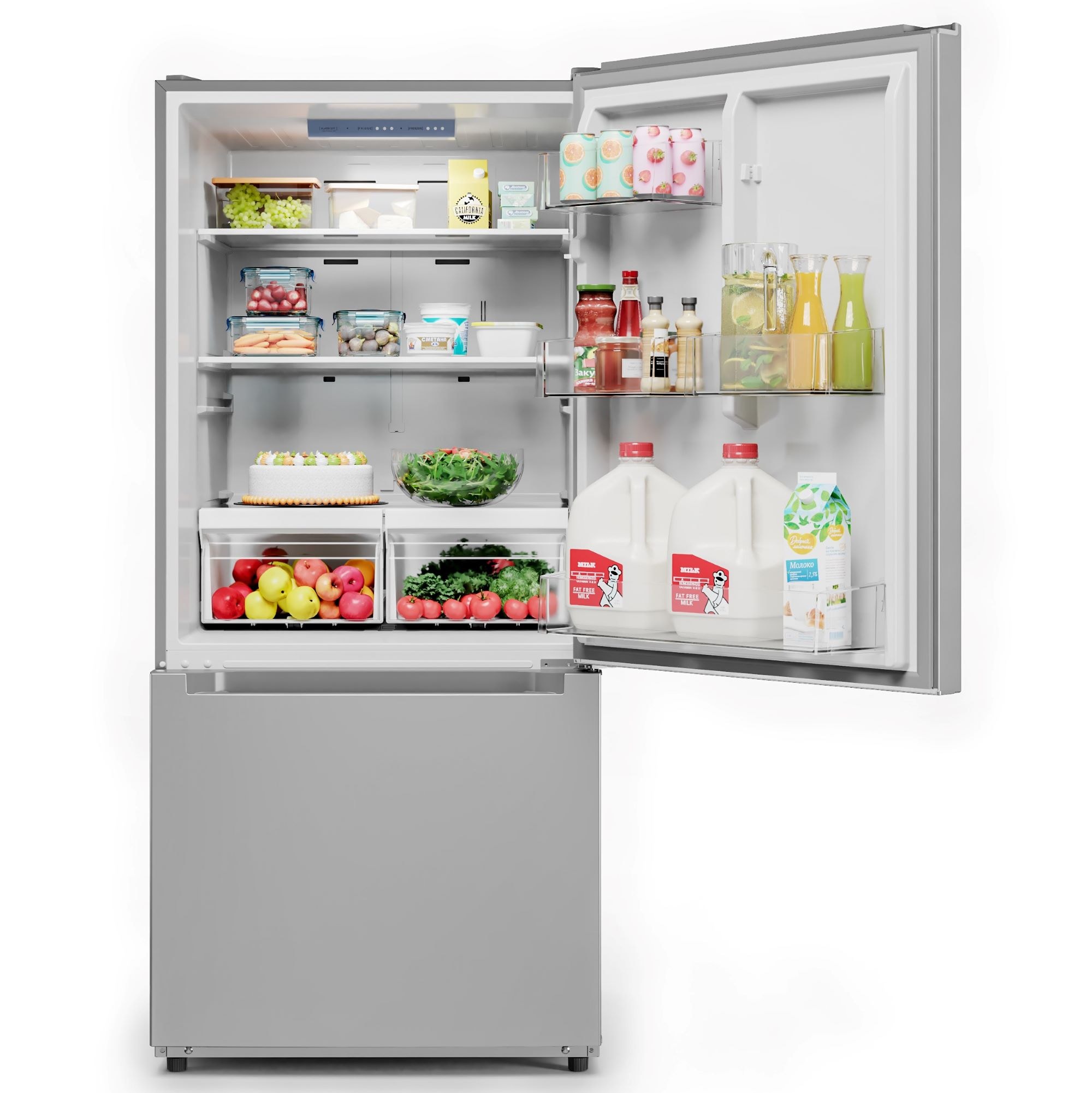 Midea MRB19B7AST Bottom-Freezer-Refrigerators - View #2