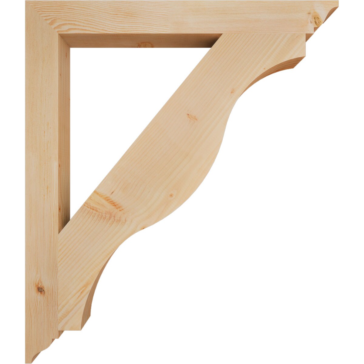Ekena Millwork BKT04X38X44FST01SDF Exterior-Brackets-Braces - View #3