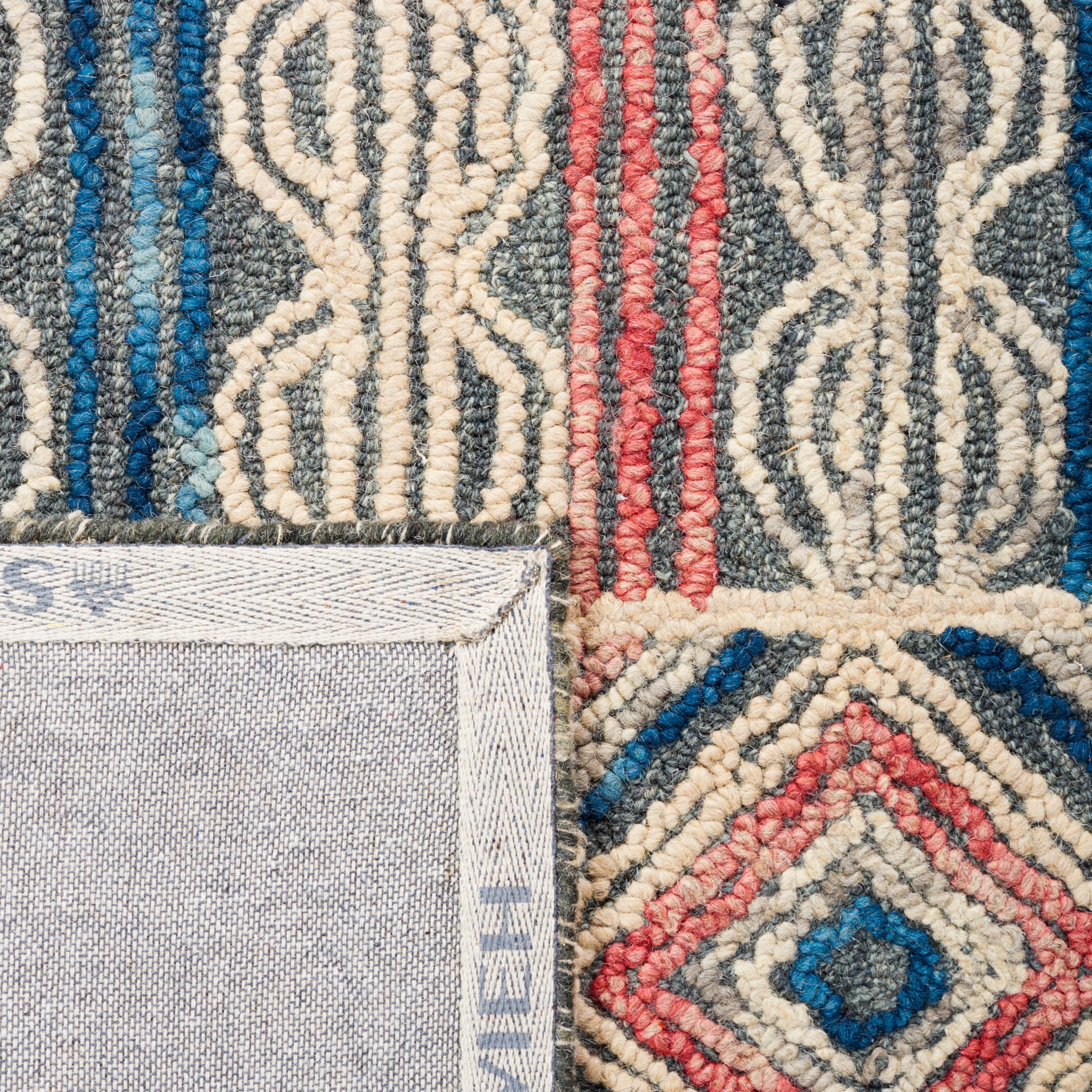 Gray Hand-Tufted Wool 8' x 10' Reversible Rug