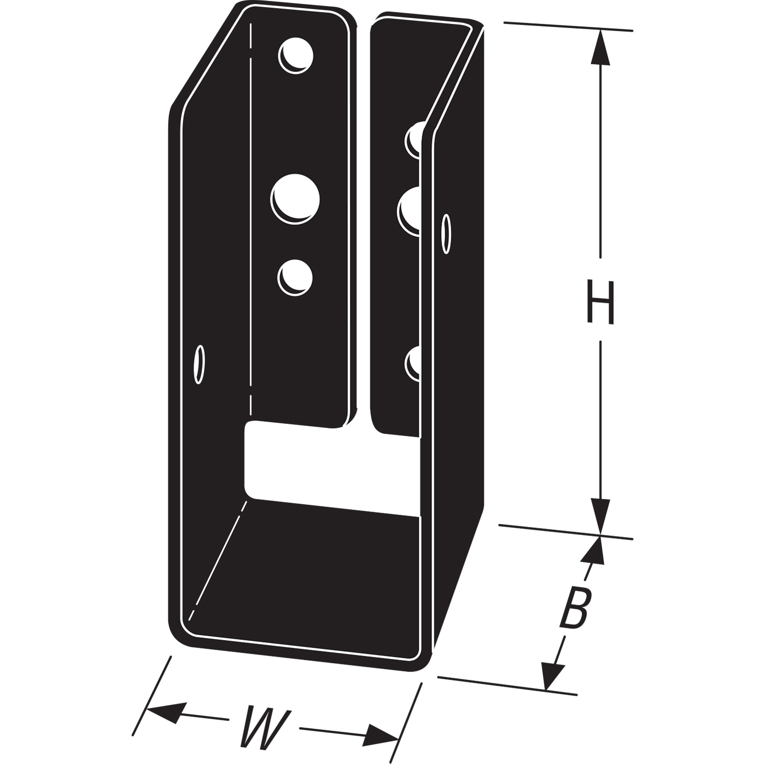 Simpson Strong-Tie APLH24 Joist-Hangers - View #4