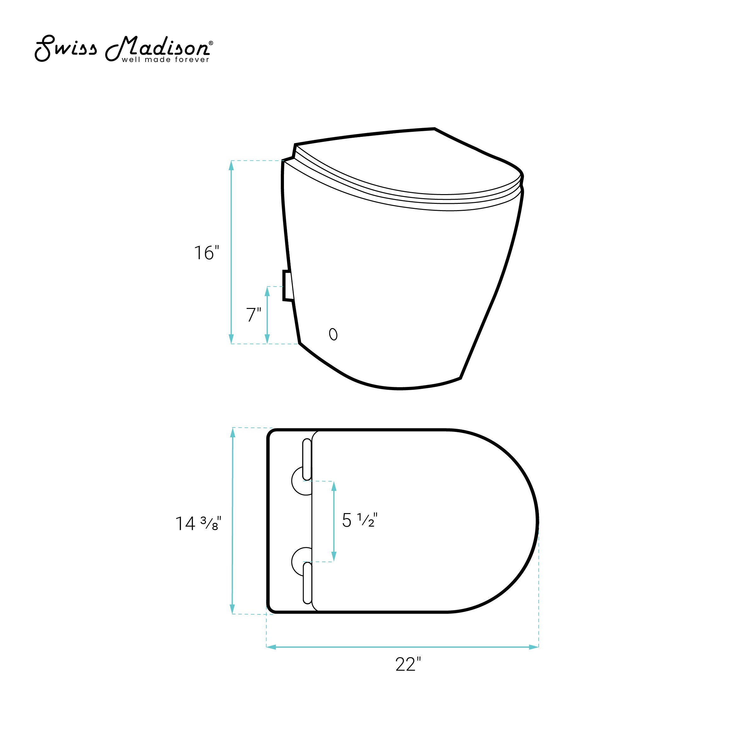 Swiss Madison SM-25-WTANG06WH Toilet-Bowls - View #5