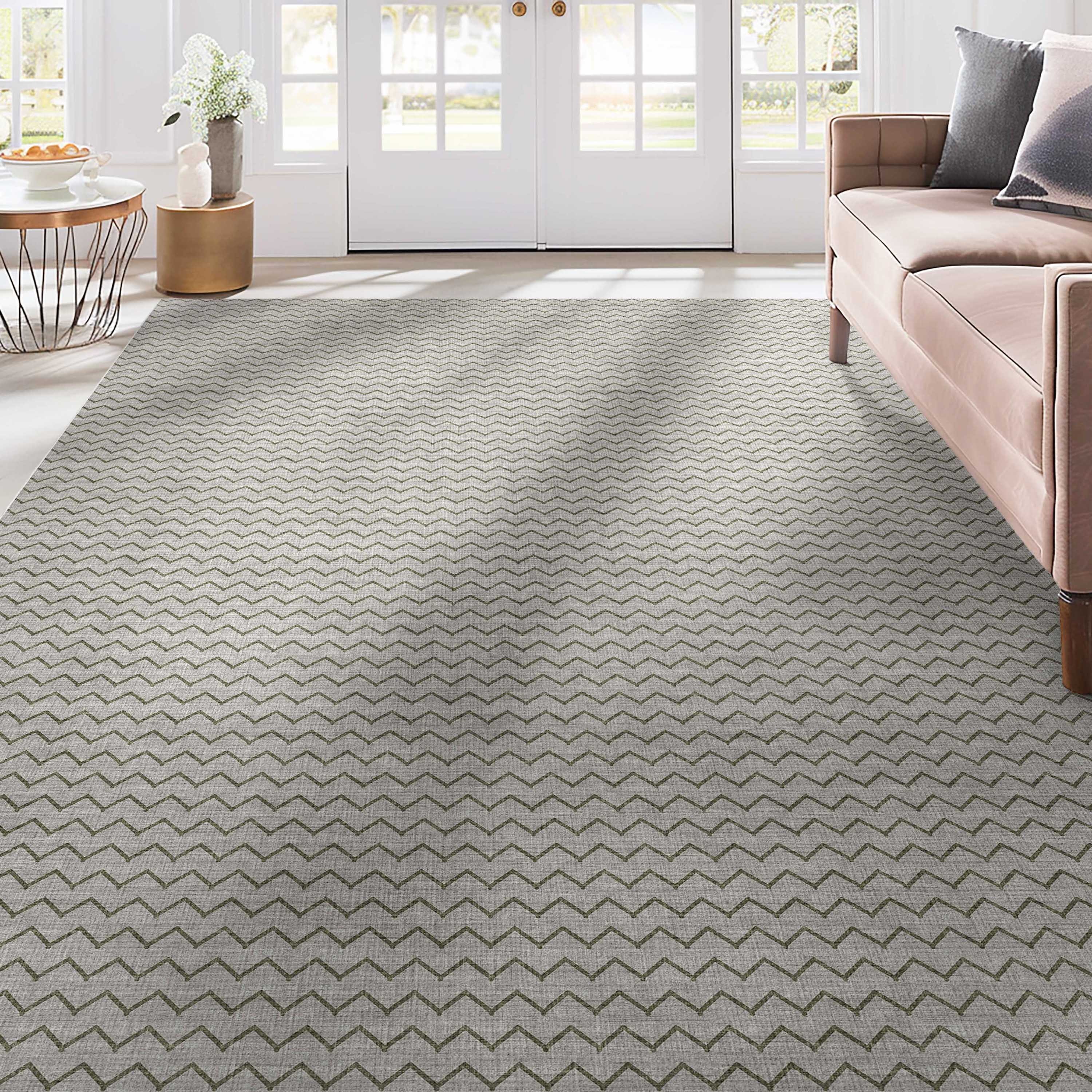 Well Woven W-APE-10A-7 Apollo Elemental 8 x 10 (ft) Polyester Grey Rectangular Indoor Abstract Mid-Century Modern Area rug