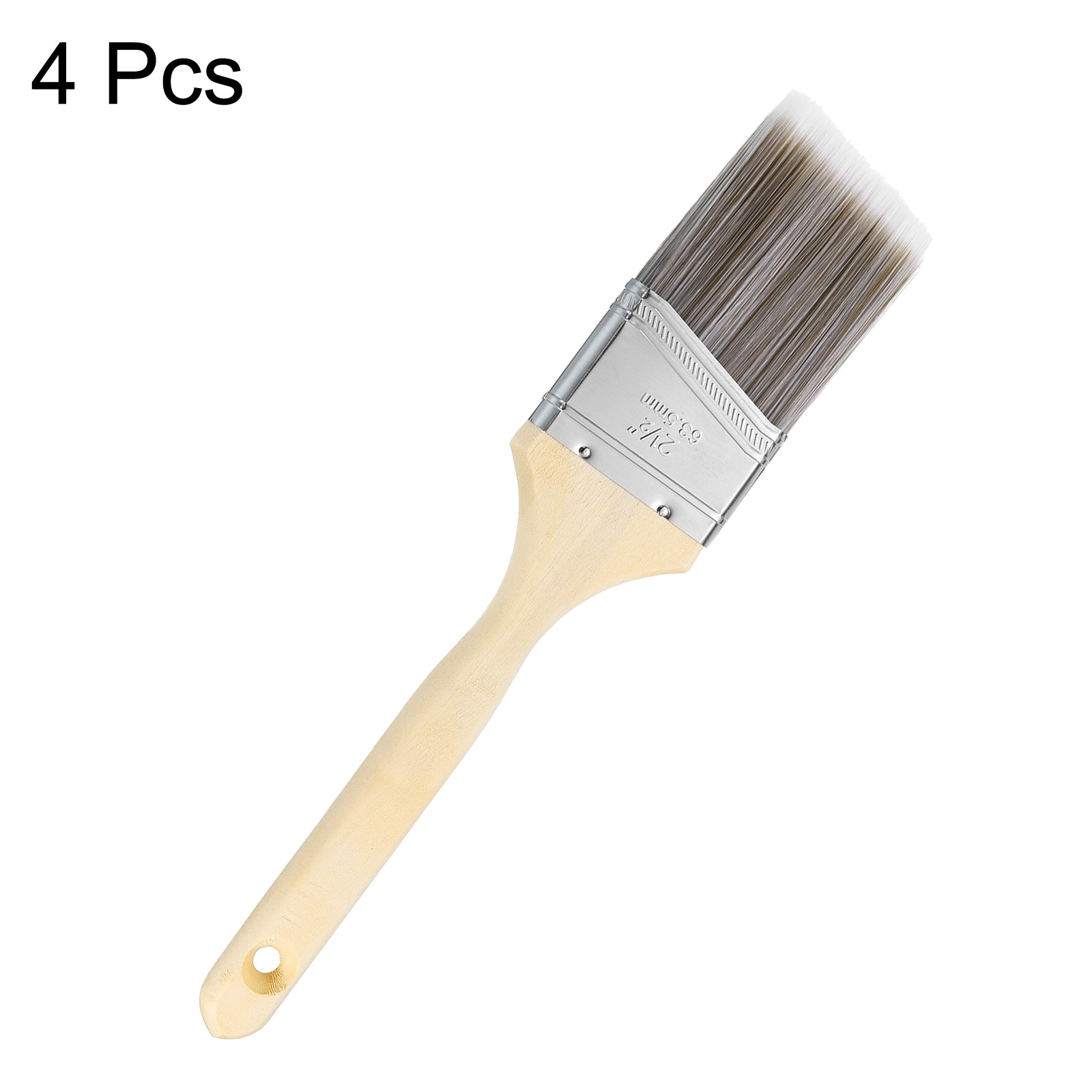 3 In. Lambskin Flat Stain Brush For Use With Latex/Oil Paints And