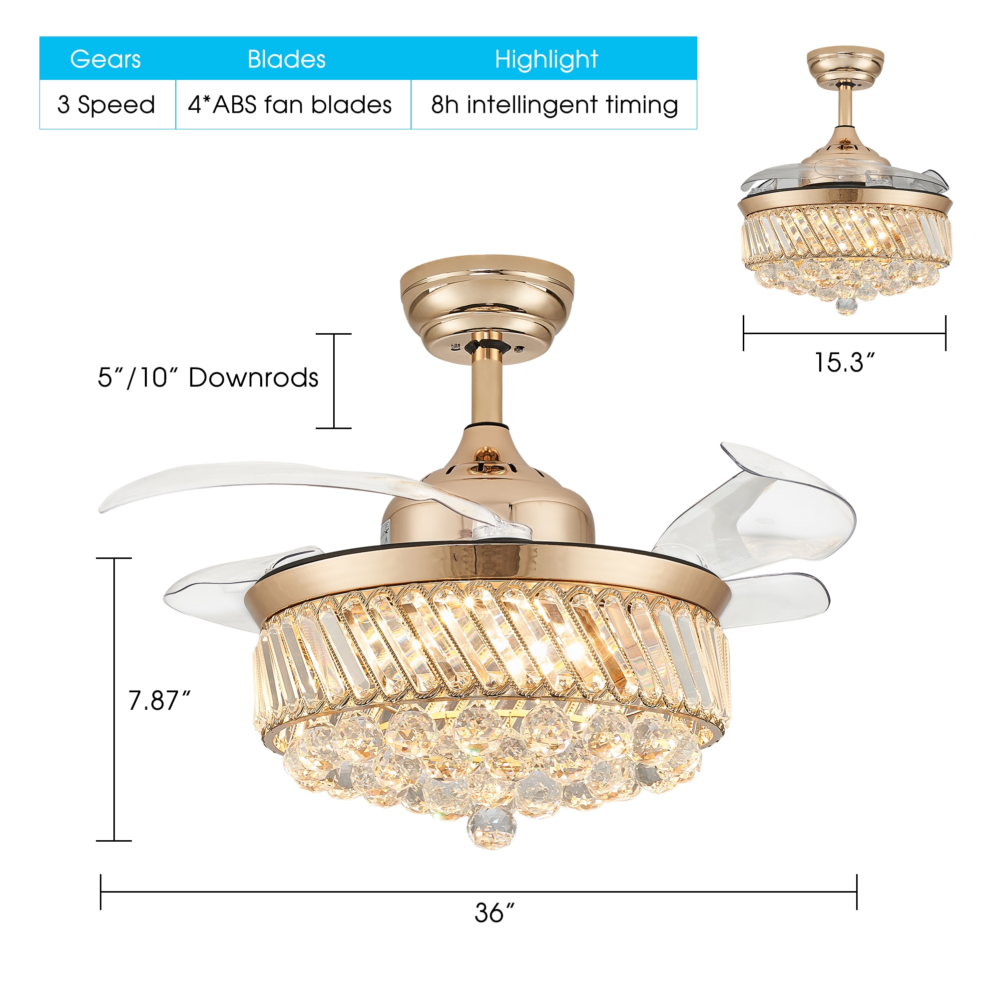 Antoine LSBD-10 Ceiling-Fans - View #6