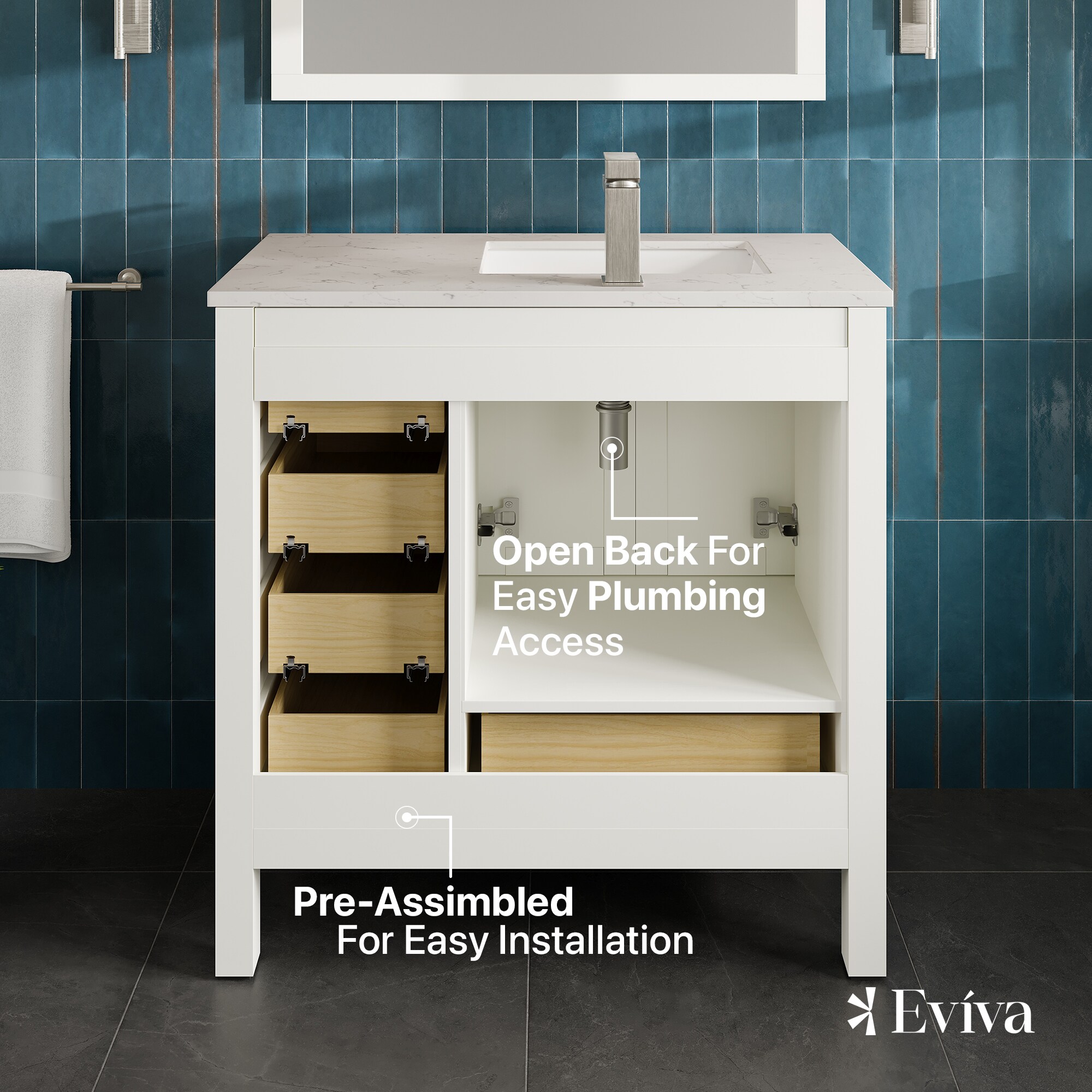 Eviva TVN414-38X18WH-Q Bath-Vanity-Combo - View #6