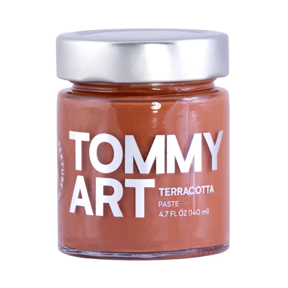 Tommy Art PT045-140 Water-based Pre-tinted Low Odor Texture- Terracotta Paste 140ml Paint (4-oz)