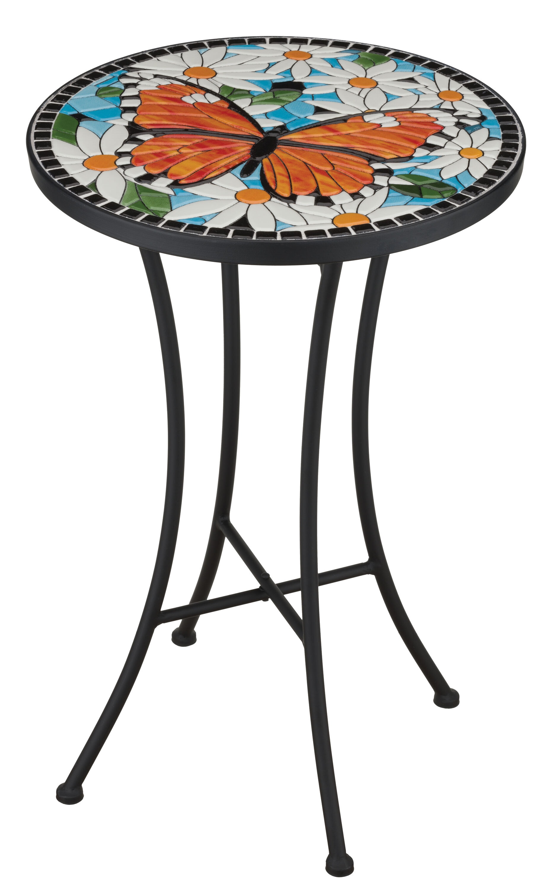 Regal Art & Gift 13864 21-in H x 14-in W Multi Indoor/Outdoor Round Ceramic Plant Stand