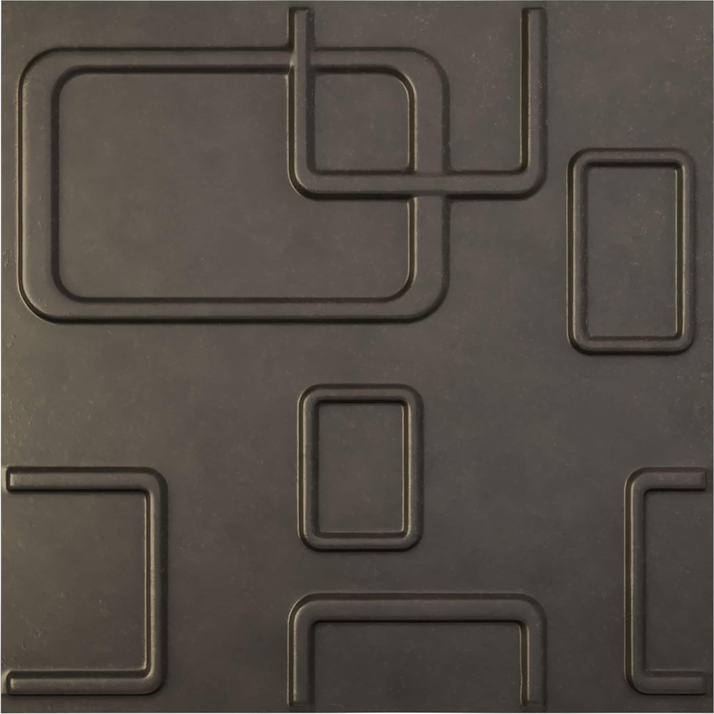 Ekena Millwork WP20X20ODDST 19-5/8-in x 19-5/8-in Embossed Paintable/Stainable Copper PVC Wall Panel (