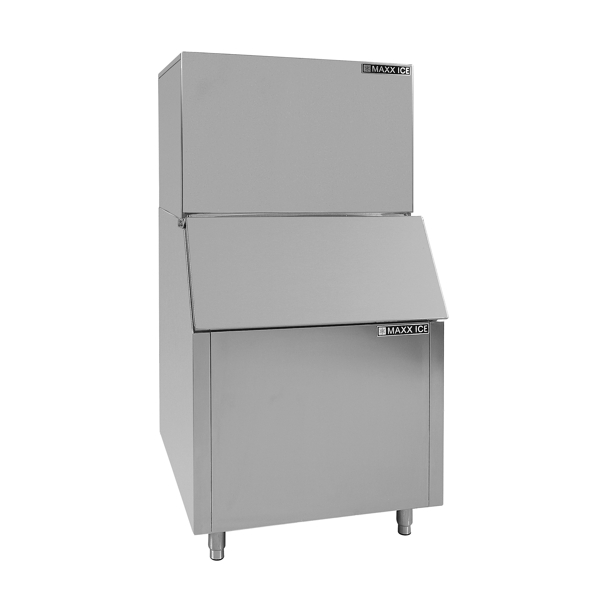 Maxx Ice MIM1000BR Modular Ice Machine, 30"W, 1000 lbs, in Stainless Steel 30-Inches Drop-down Door For Commercial Use Cubed ( Stainless steel )