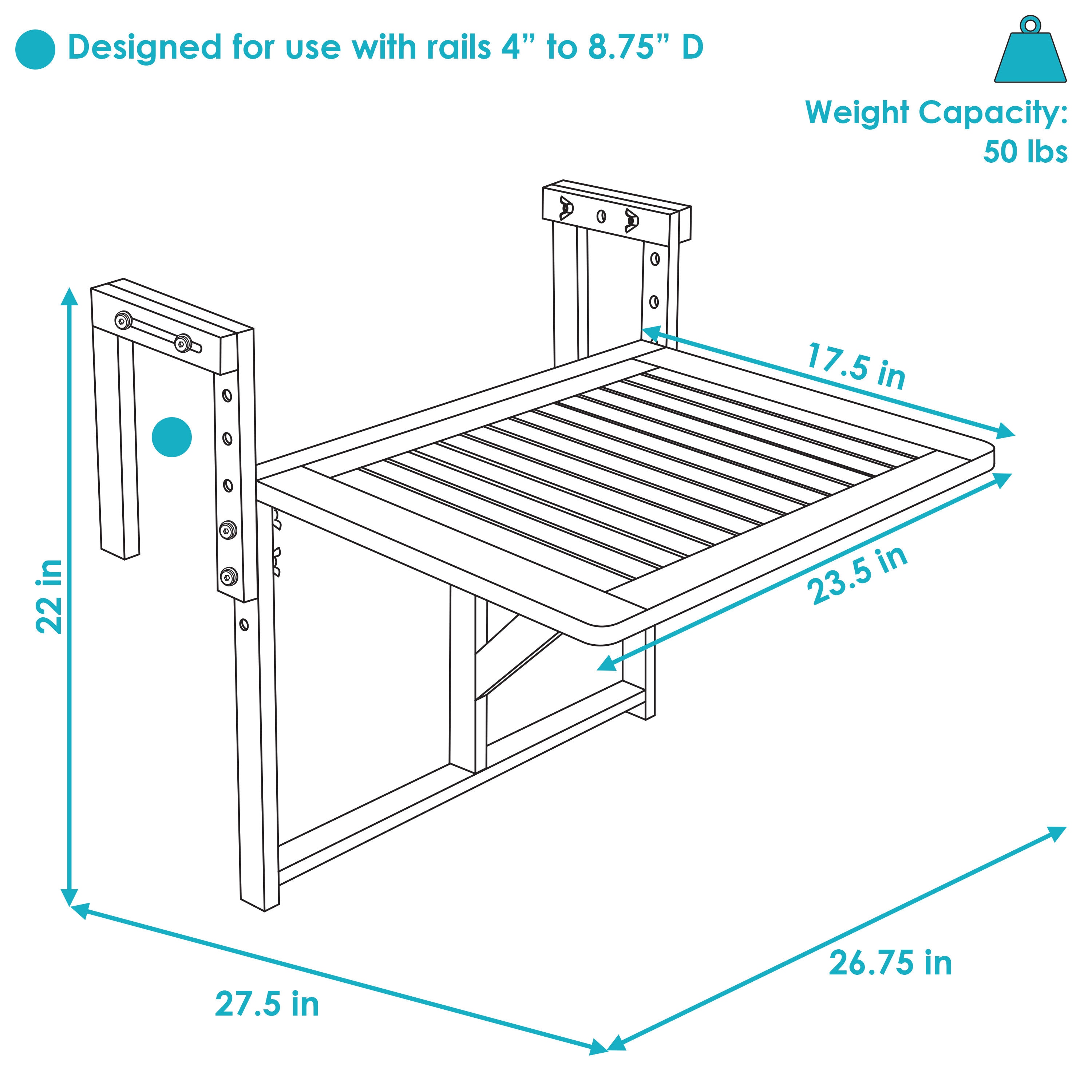 Sunnydaze Decor FRN-682 Folding-Tables - View #10