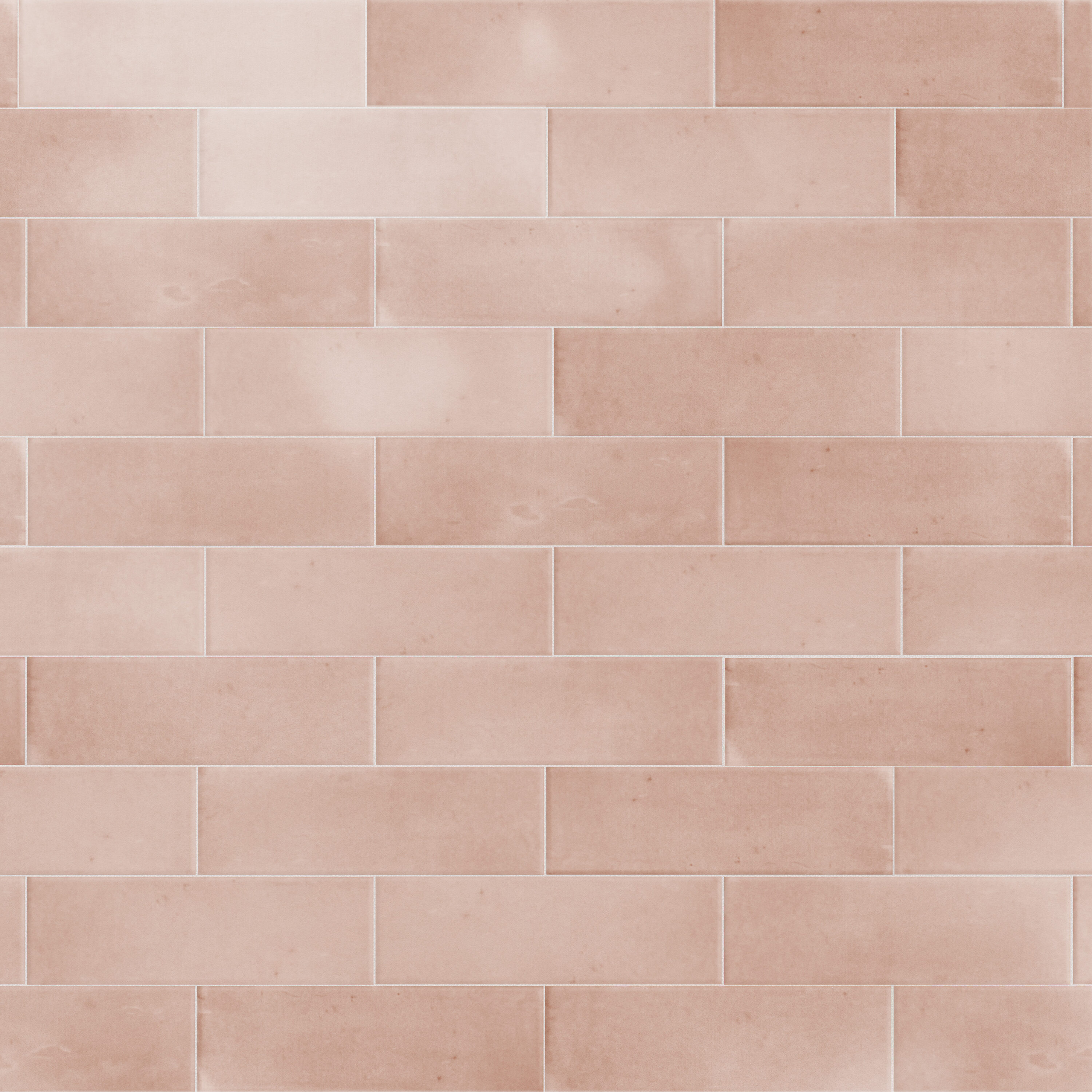 Affinity Tile S1WEQ6CCGOPK Sample - Coco Glossy Orchard Pink 2-in x 6-in Glossy Porcelain Subway Wall Tile