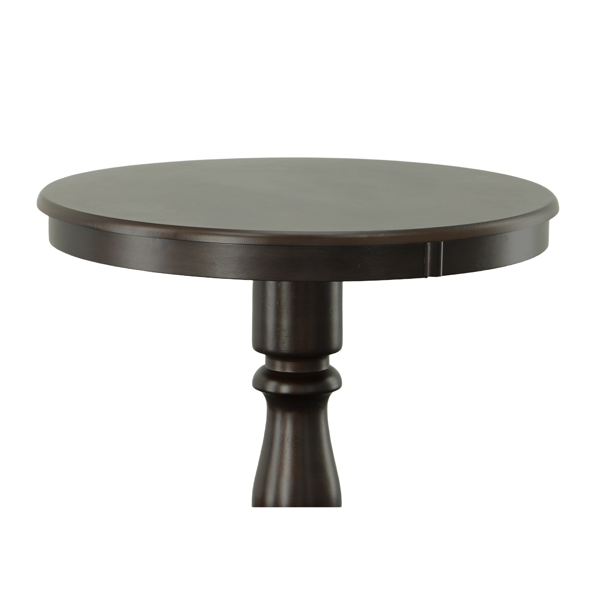 Brinsfield Espresso 30" Round Wood Transitional Counter-Height Table