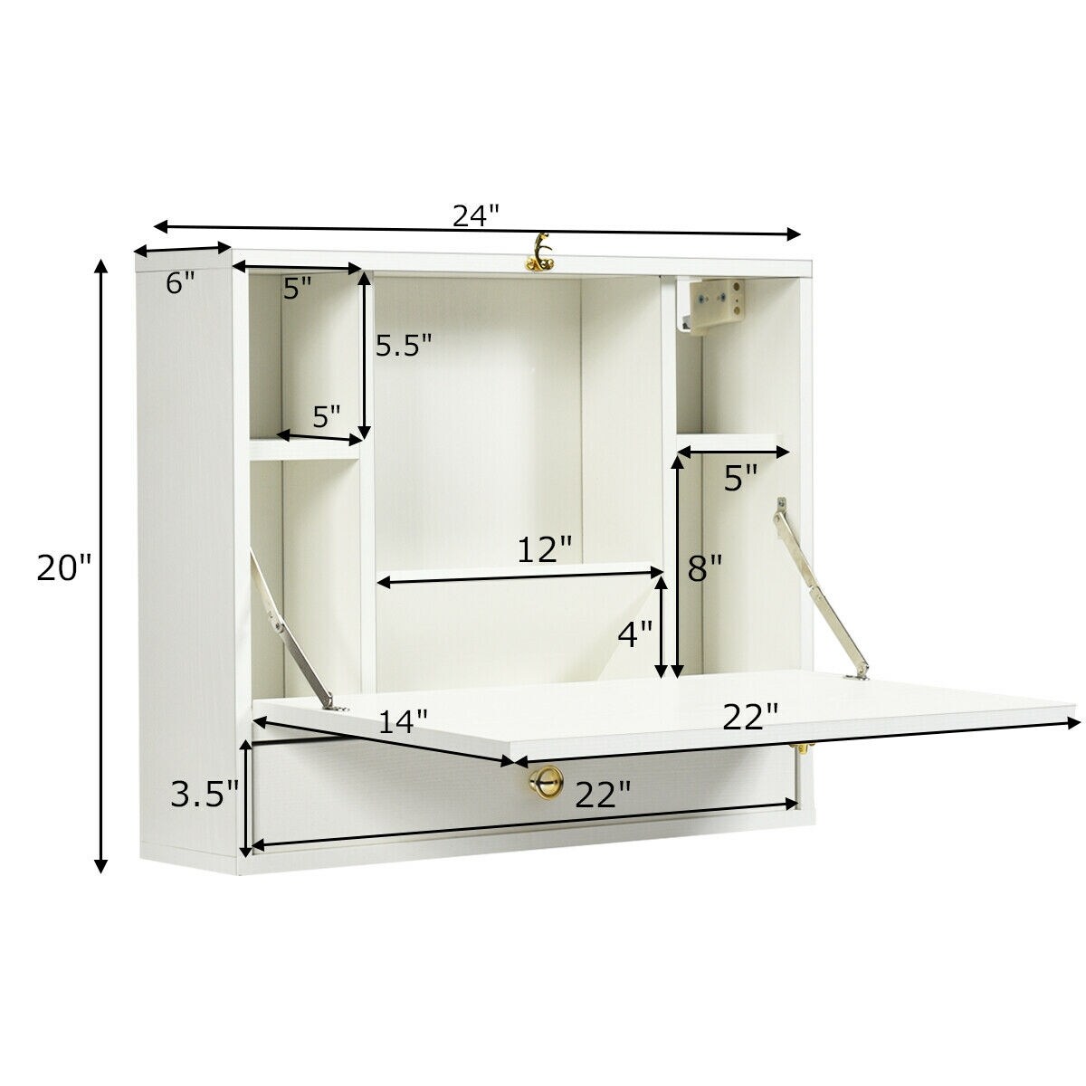 Slickblue D-CO-HW53856WH desks - View #5
