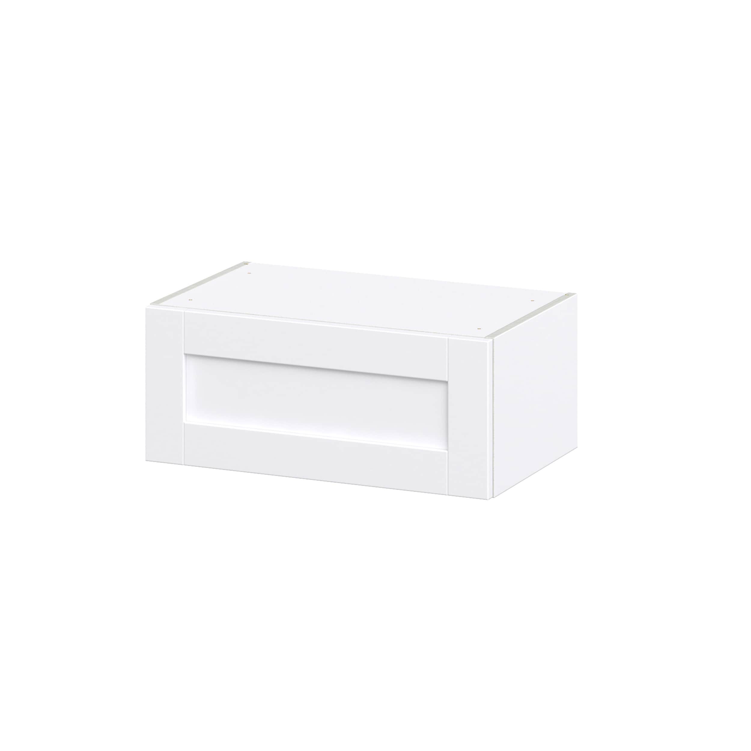 Hugo&Borg DSWLU2410-RM Rosemont 24-in W x 10-in H x 14-in D Glacier White Wall Fully assembled Cabinet (Recessed Panel Shaker)