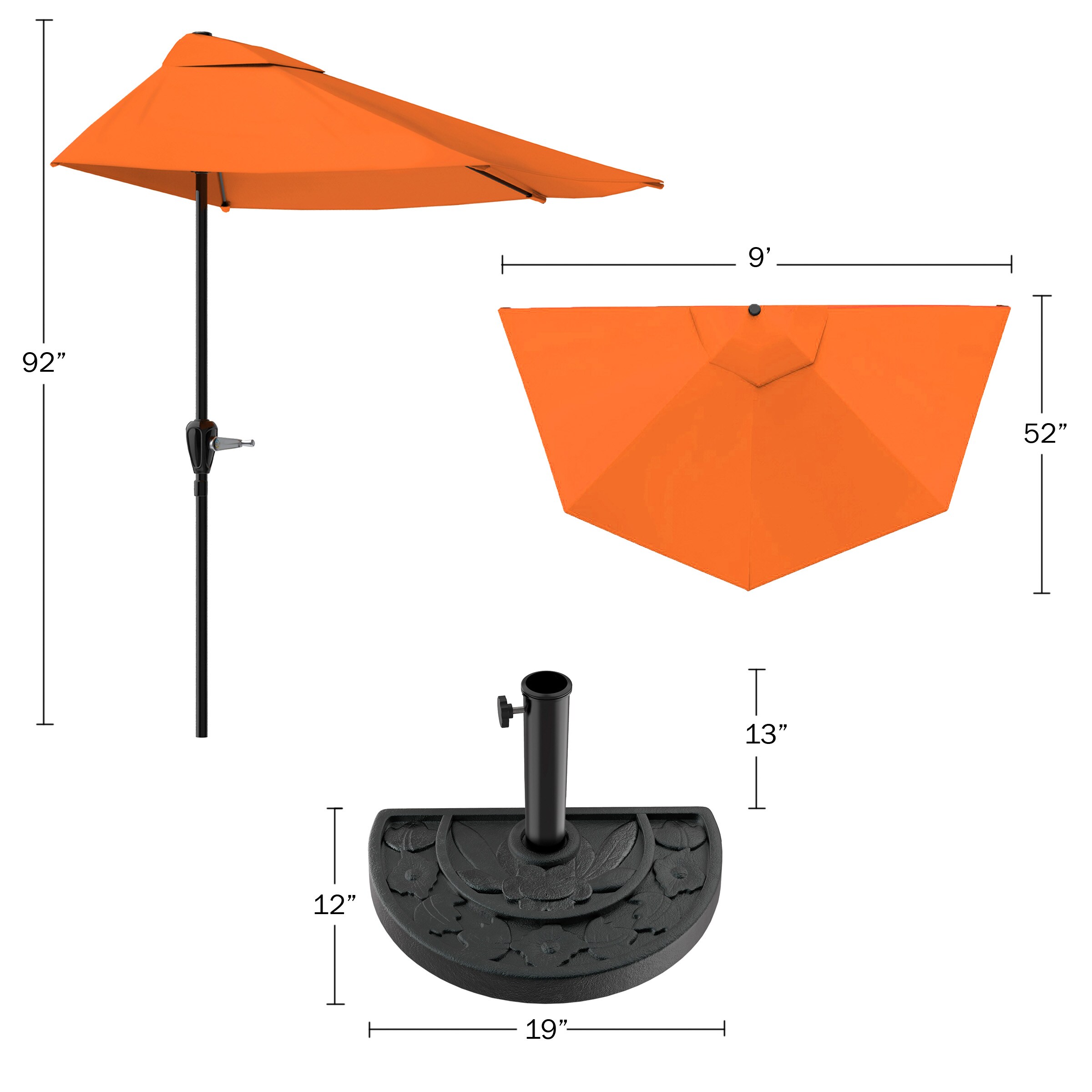 Pure Garden 50-LG1054B Umbrellas-2 - View #4