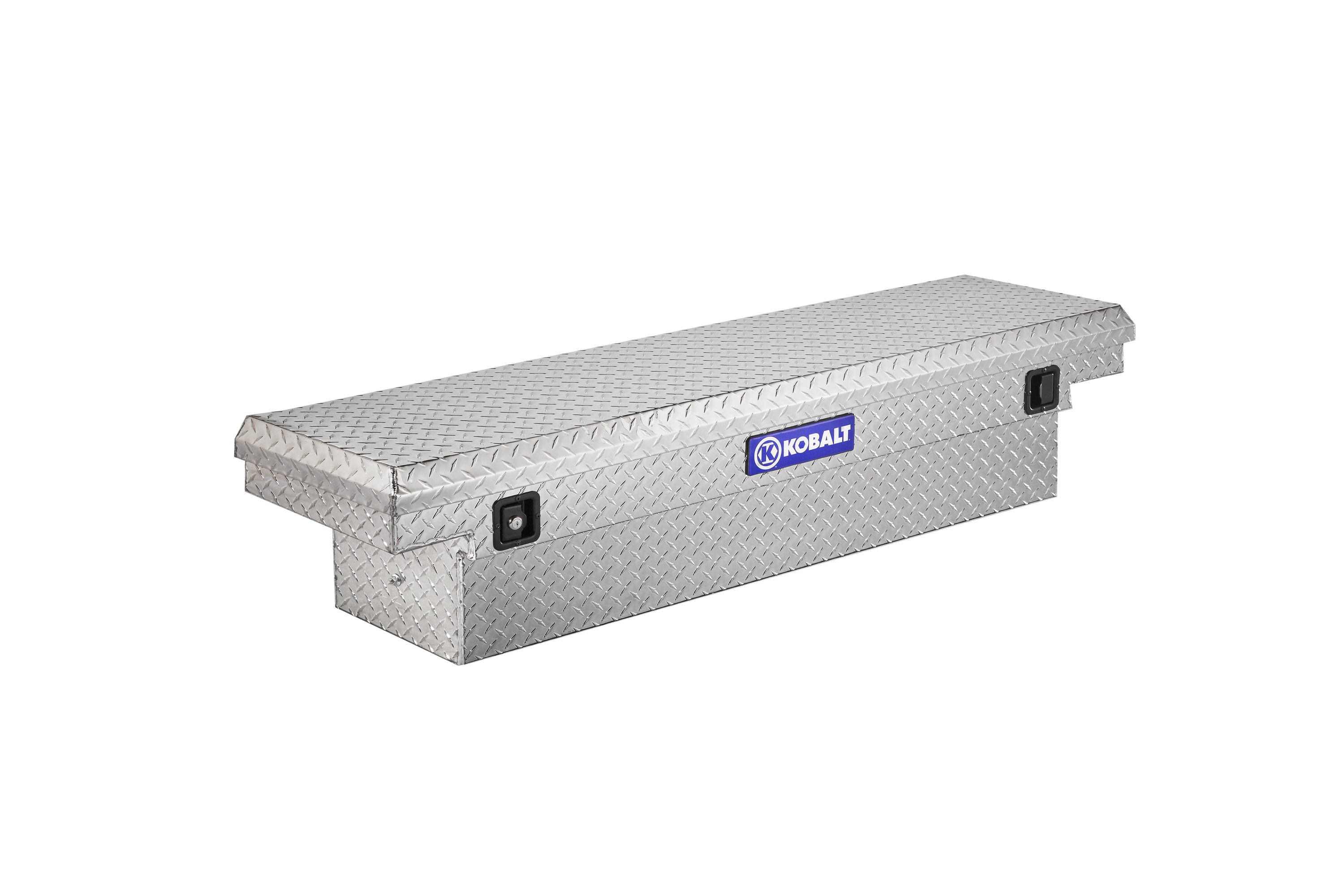 Kobalt 101102-9-01 61.9-in x 13.9-in x 14-in Silver Aluminum Top Mount Truck Tool Box