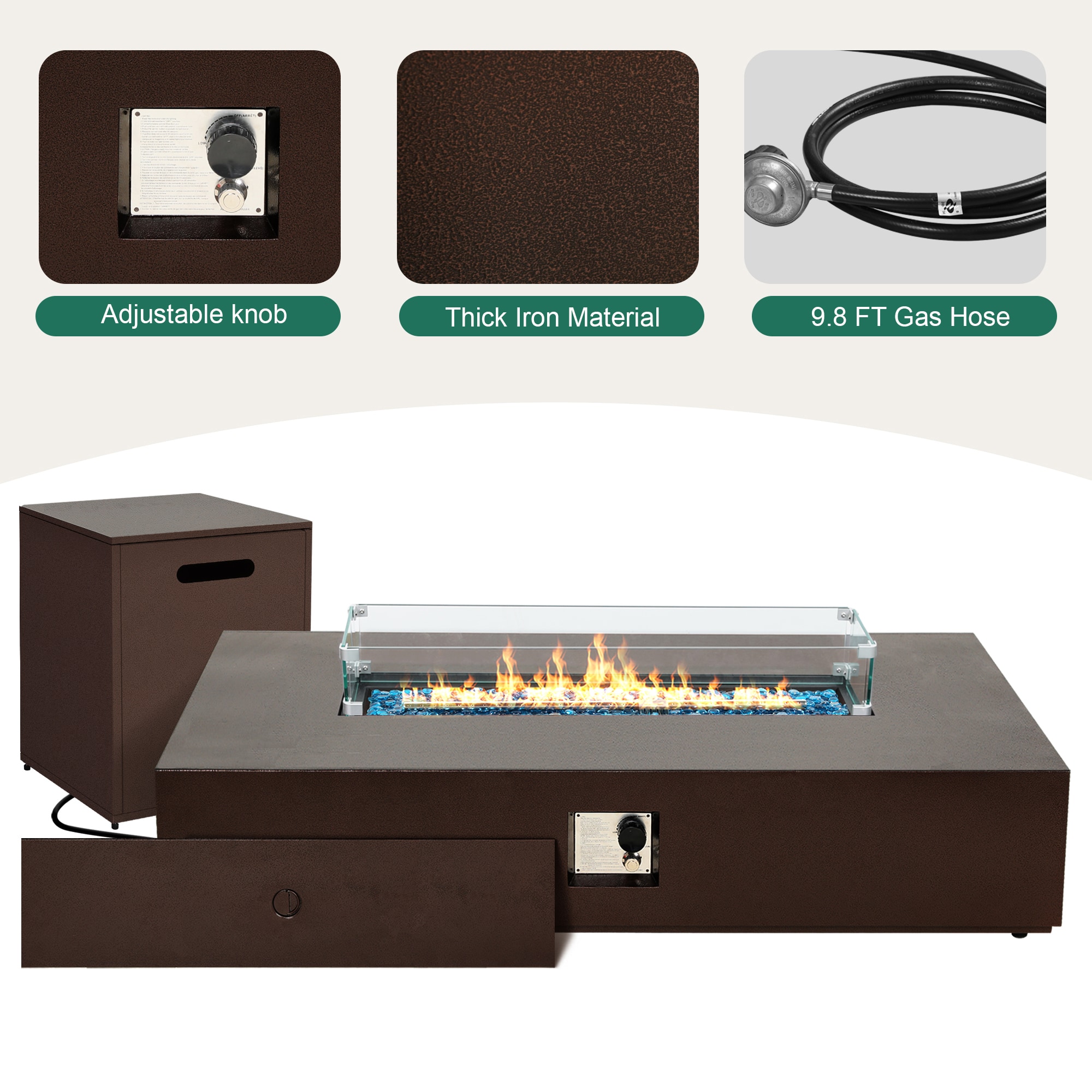 UPHA 56TP-ZSJH-QT Outdoor-Gas-Firepits - View #4