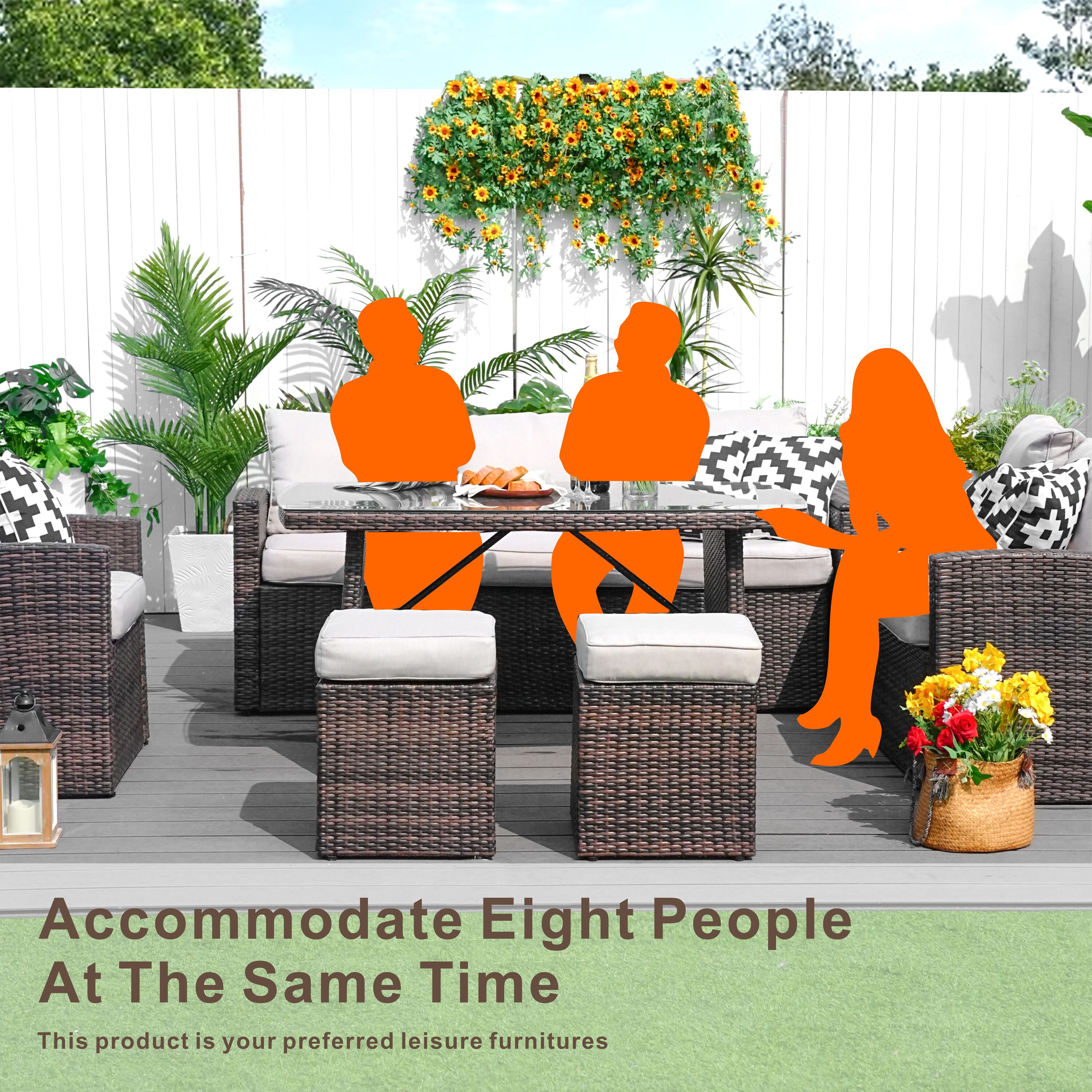 Moda Furnishings MPAS-1403B-BR Patio-Conversation-Sets - View #5