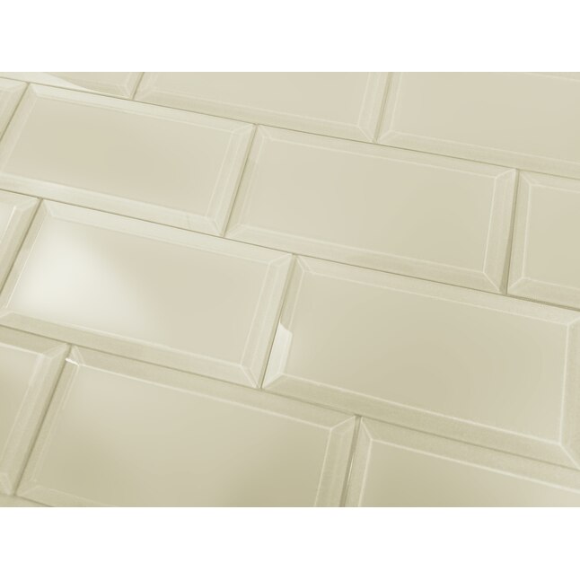 Abolos Frosted Elegance Beige Matte 3, Beige Glass Subway Tile Shower