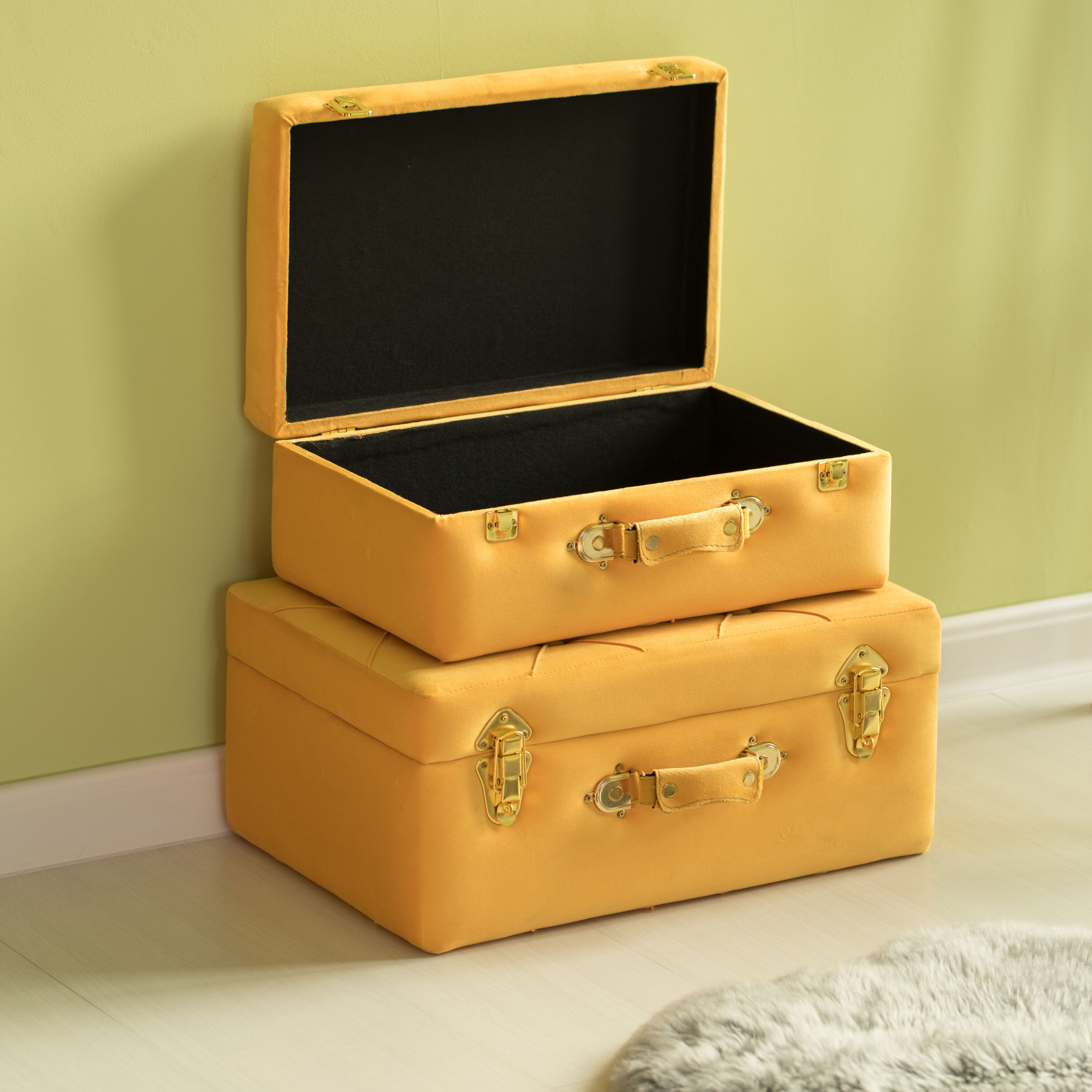 Vintiquewise QI003982-YL Storage-Trunks - View #6