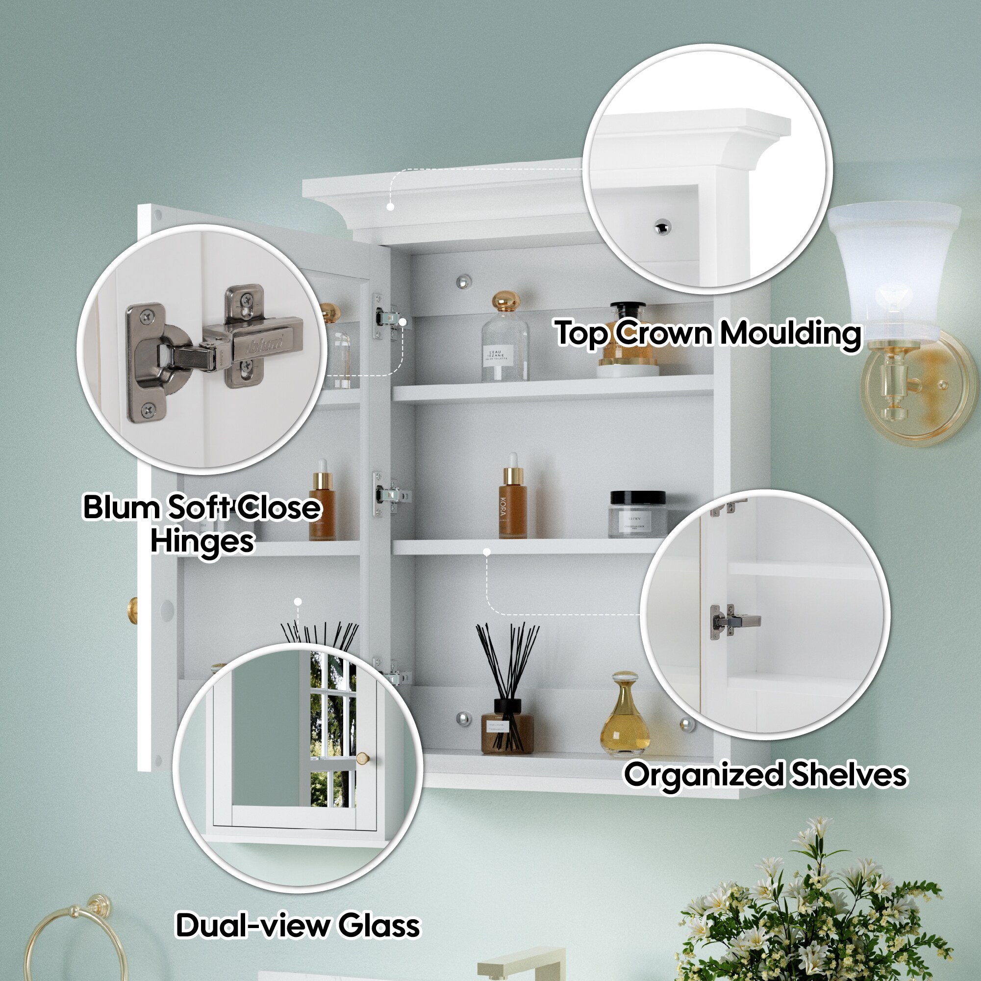 CALVON CEABCA2430 Bathroom-Medicine-Cabinets - View #2