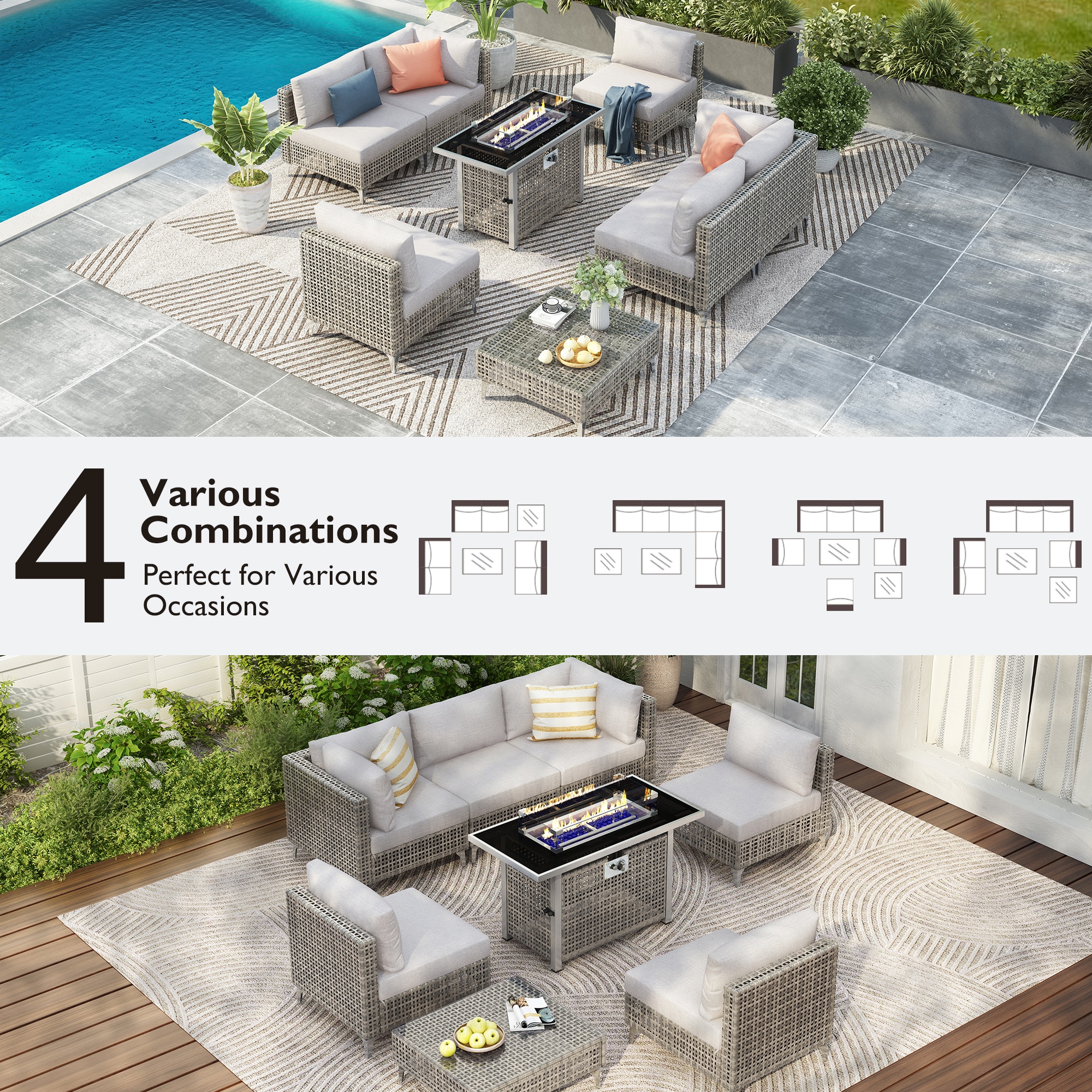 SINOFURN SYB260074GY Patio-Sofas-Daybeds - View #14