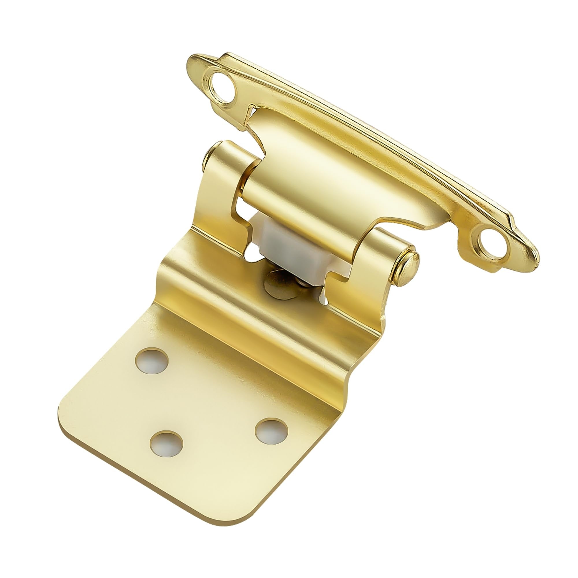 Angel Sar - 30 Pack 3/8 Inch Inset Gold Cabinet Hinges Self Closing Face Frame Door Fit with Door...