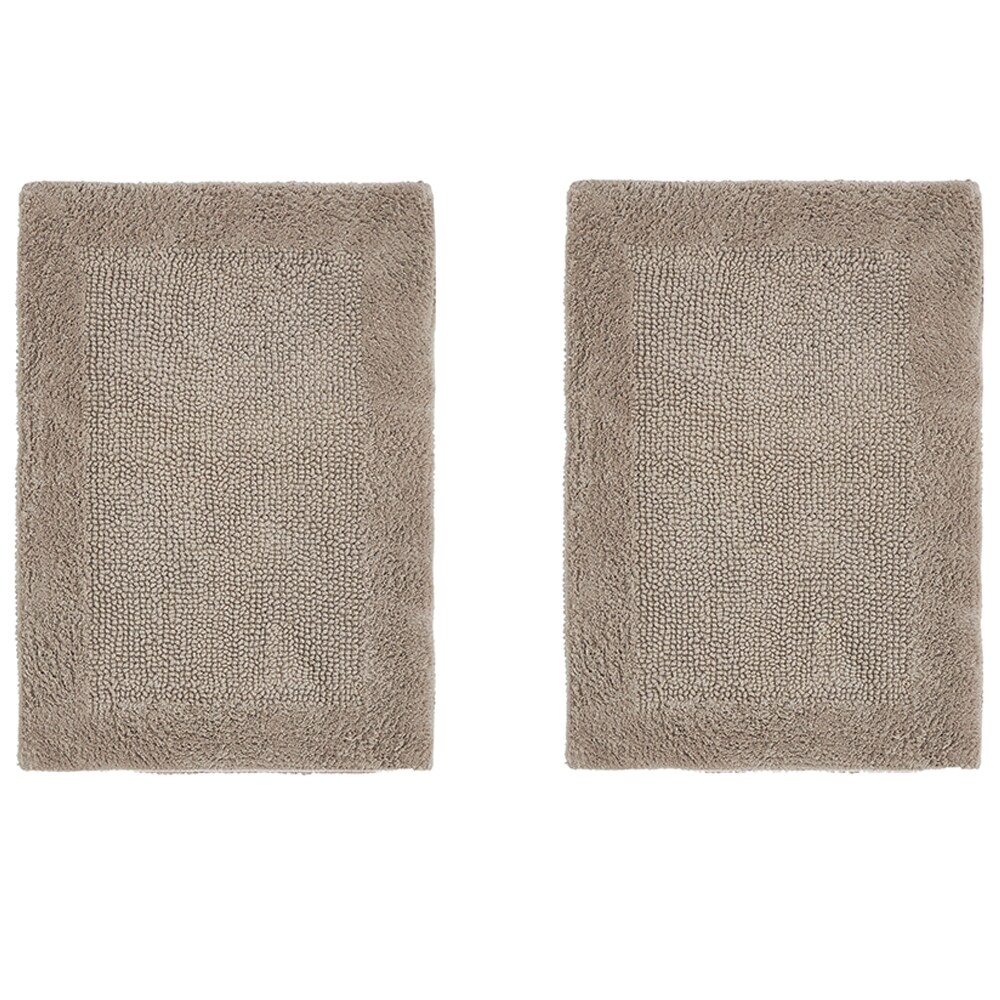 Olivia Gray Erin Cotton Bath Rug Set 32-in x 20-in Slate Blue