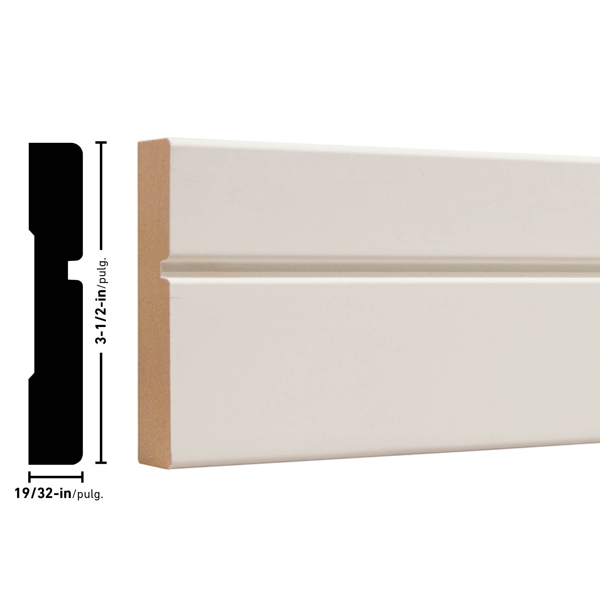 4x7' Pieces 3-1/4" Reverse Flute & Reed Casing Fluted Hardwood 28 Linear Feet