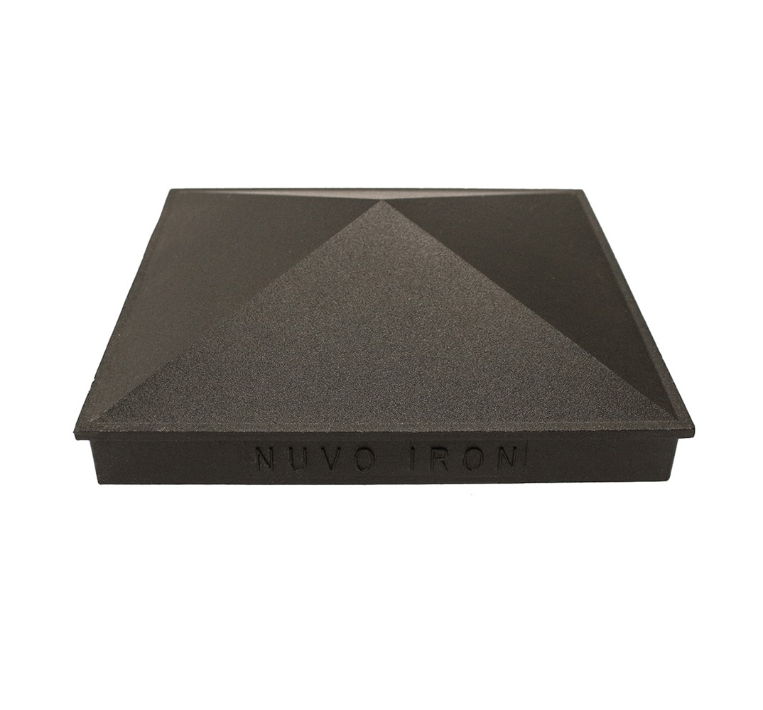 Nuvo Iron 6-in x 6-in Black Aluminum Deck Post Cap