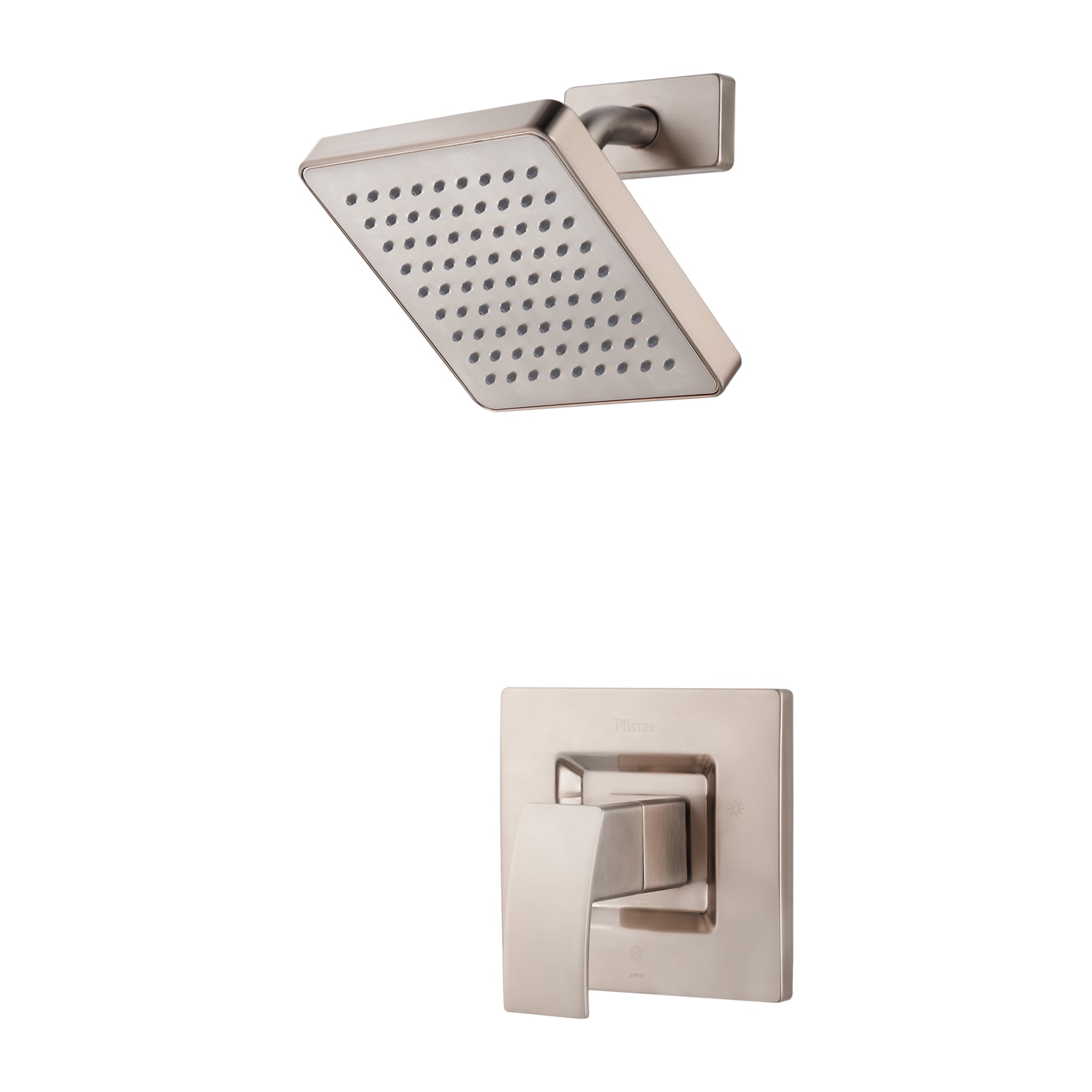 Pfister LG89-7DFK Kenzo Brushed Nickel 1-handle Single function 7.0-Inches Square Shower Faucet