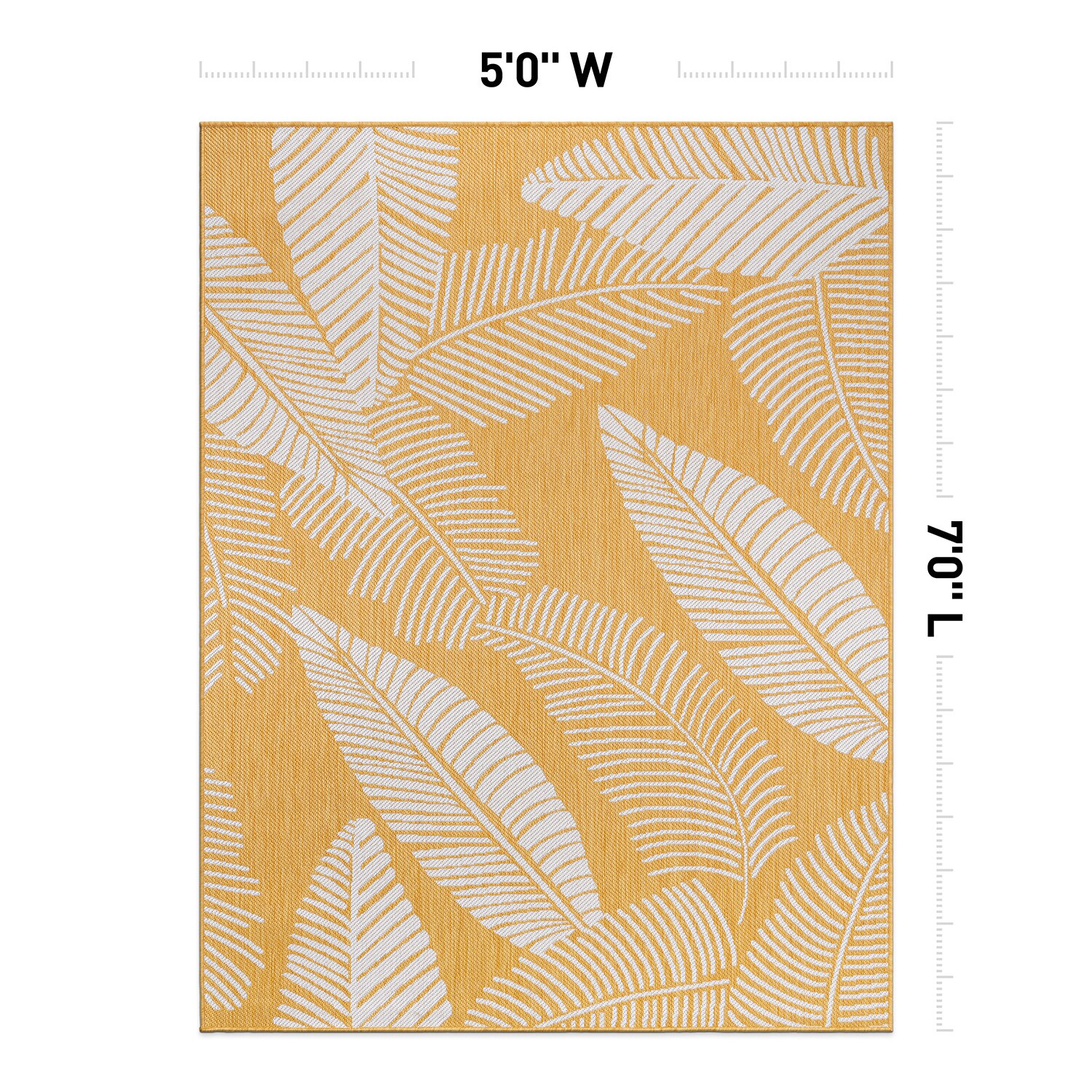 World Rug Gallery 114YELLOW5X7 rugs - View #3