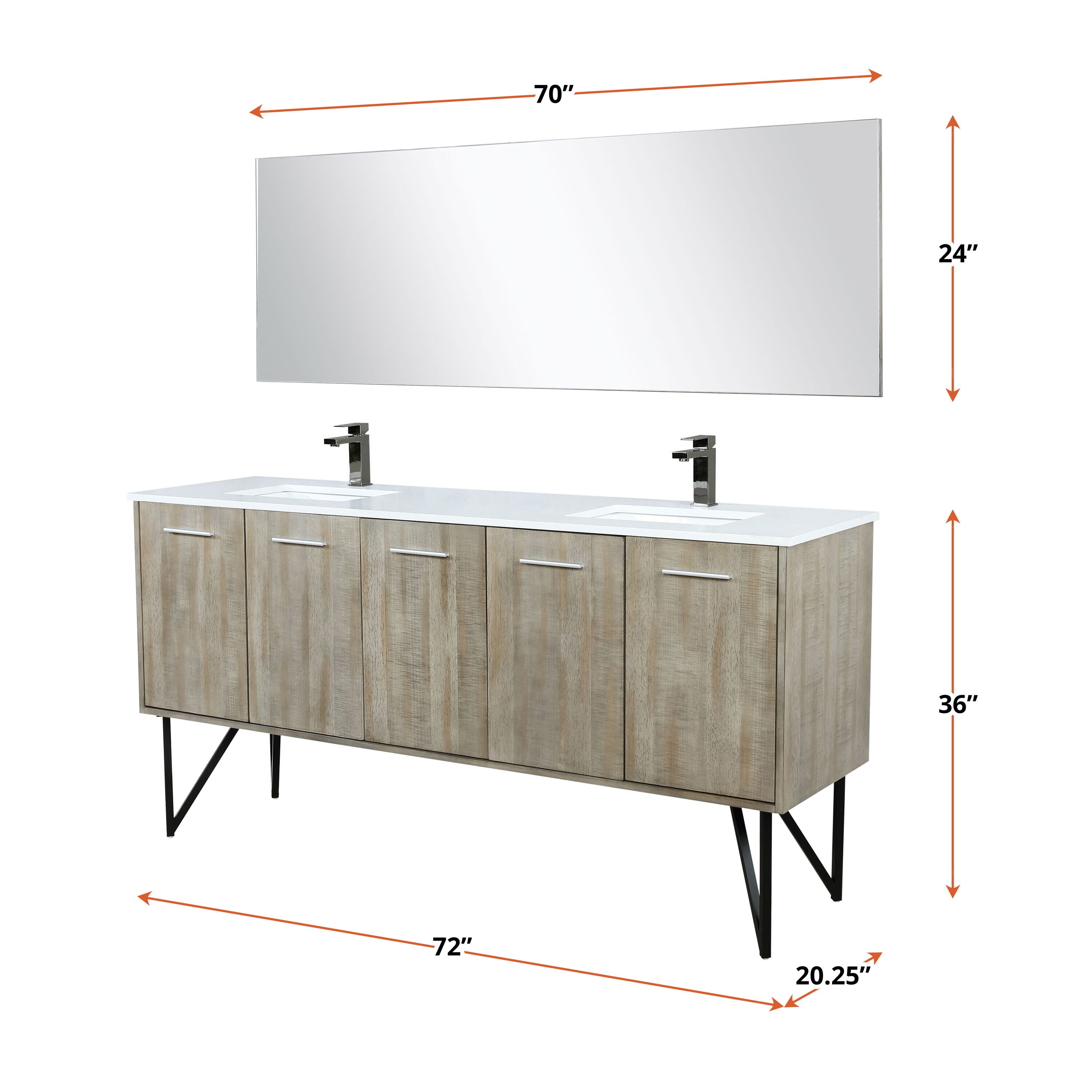 Lexora LVLY72DRA310 Bath-Vanity-Combo - View #6