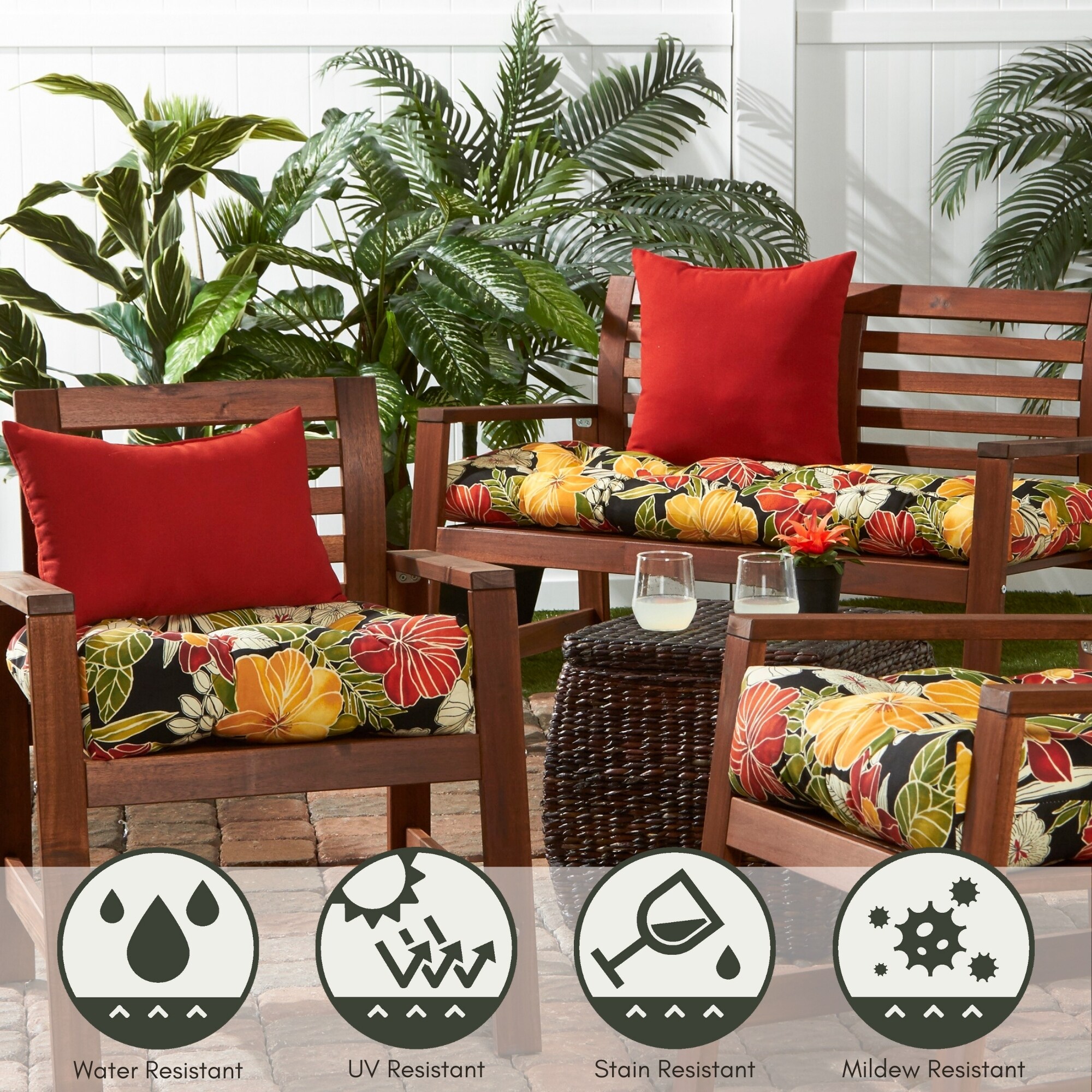 Greendale Home Fashions OC5811S2-SALSA Outdoor-Accent-Pillows - View #3