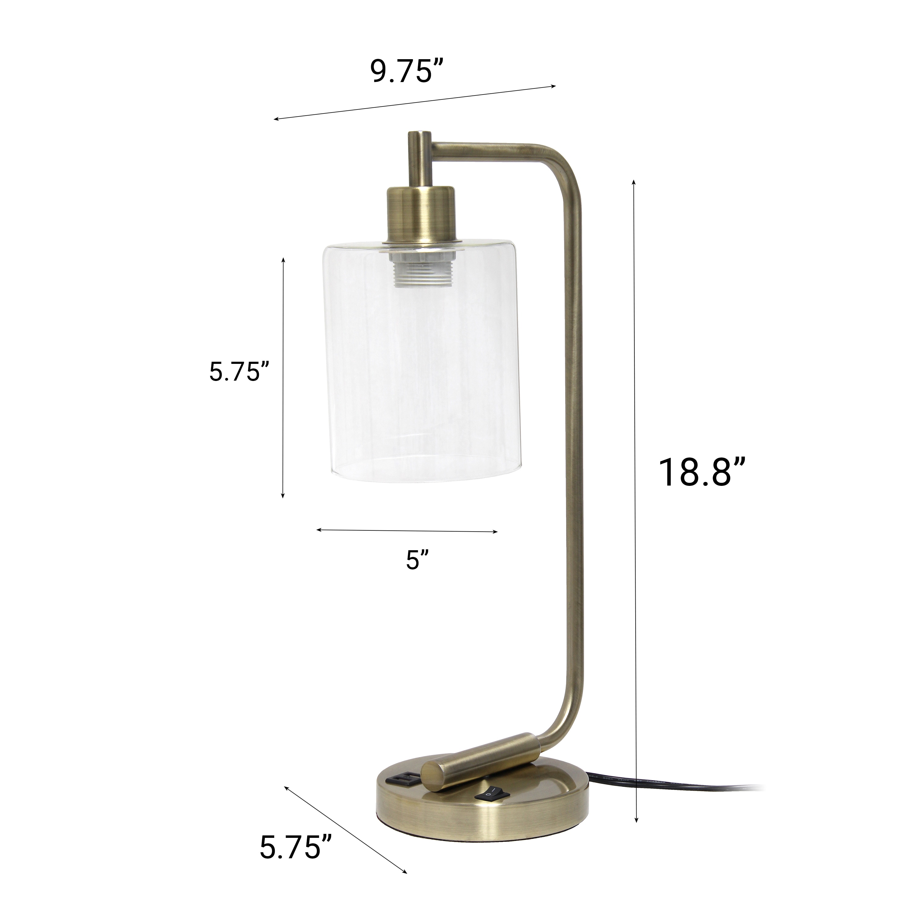 Creekwood Home CWD-1017-AB-LB Desk-Table-Lamps - View #3