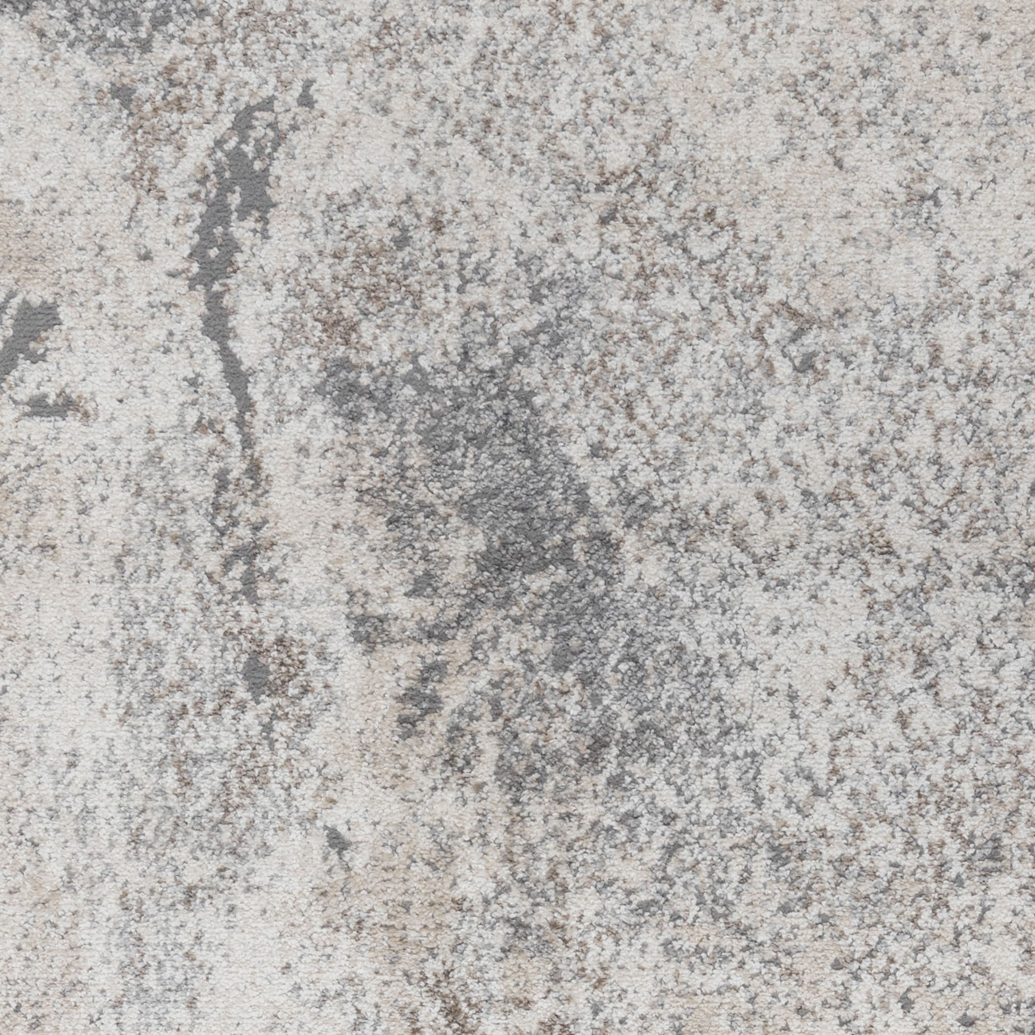 Elysian Cream Abstract Synthetic 8' x 10' Area Rug