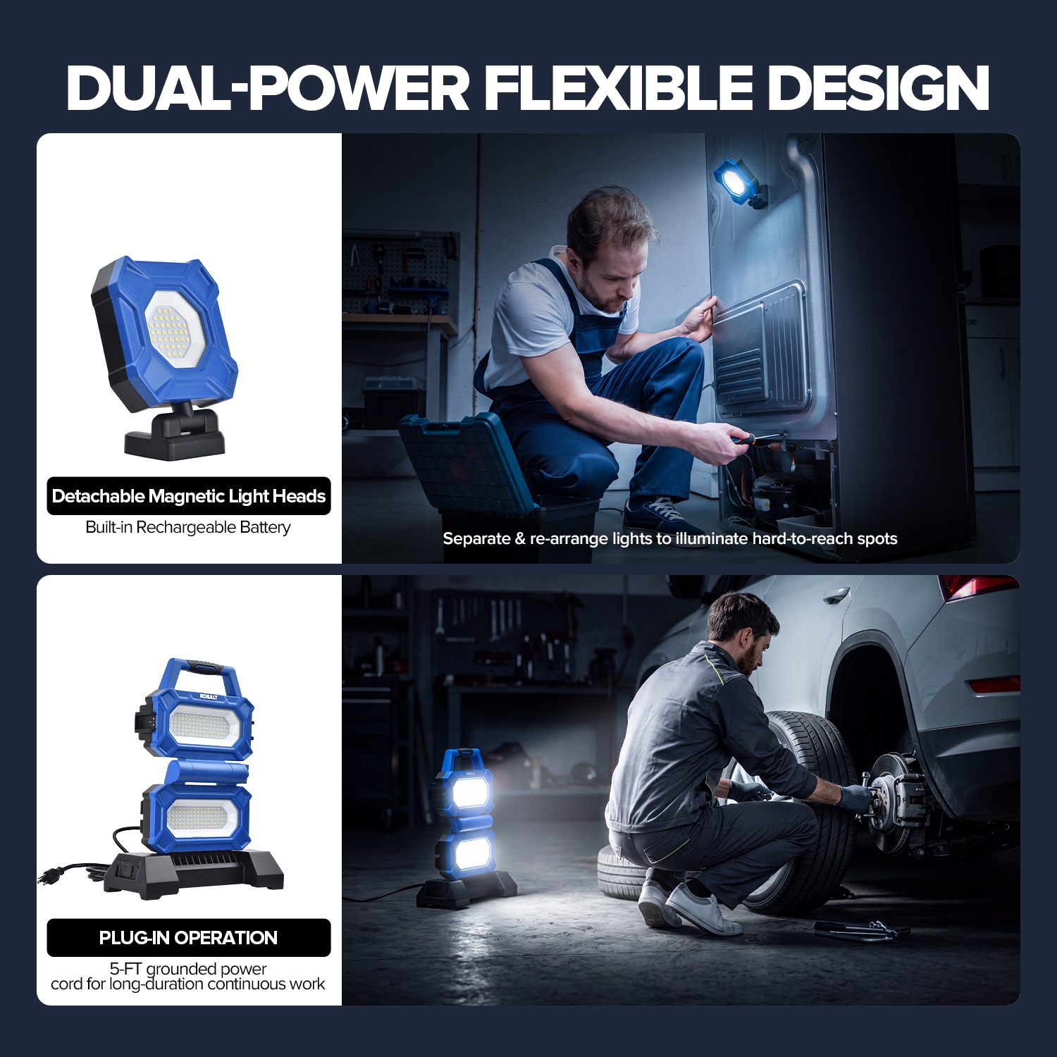 Kobalt 3.6-volt 12000 -Lumens LED Battery, Plug in Rechargeable ...