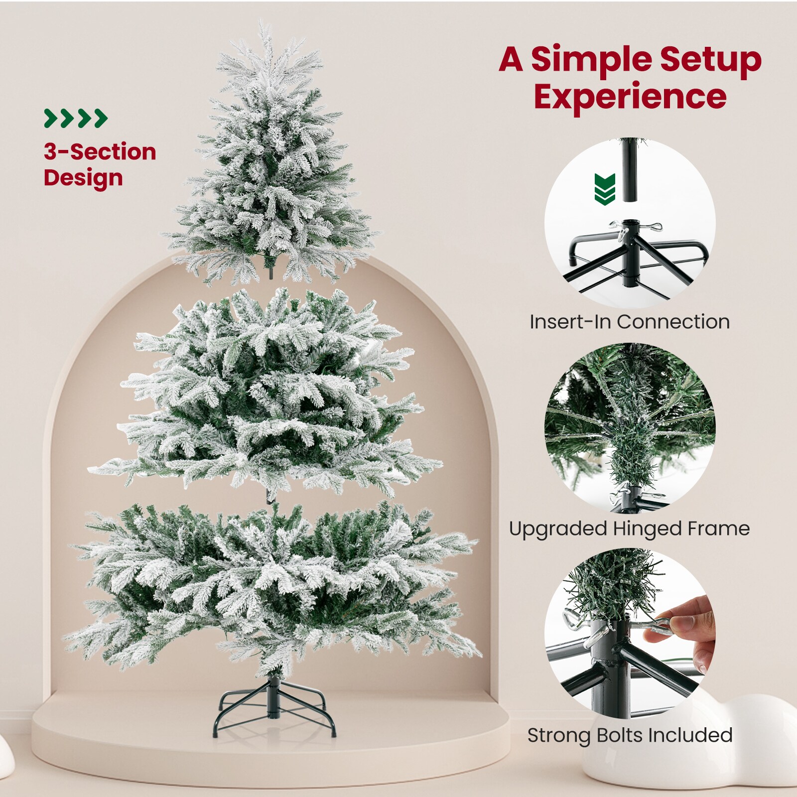 Forclover HYFL-US22CM Artificial-Christmas-Trees - View #7