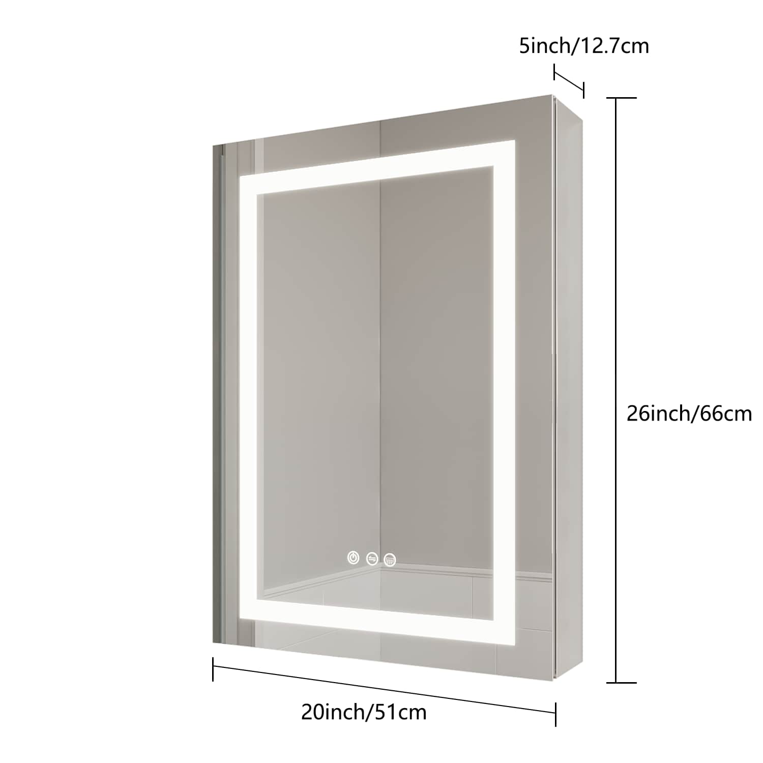 Forclover HBM-1738 Bathroom-Medicine-Cabinets - View #9