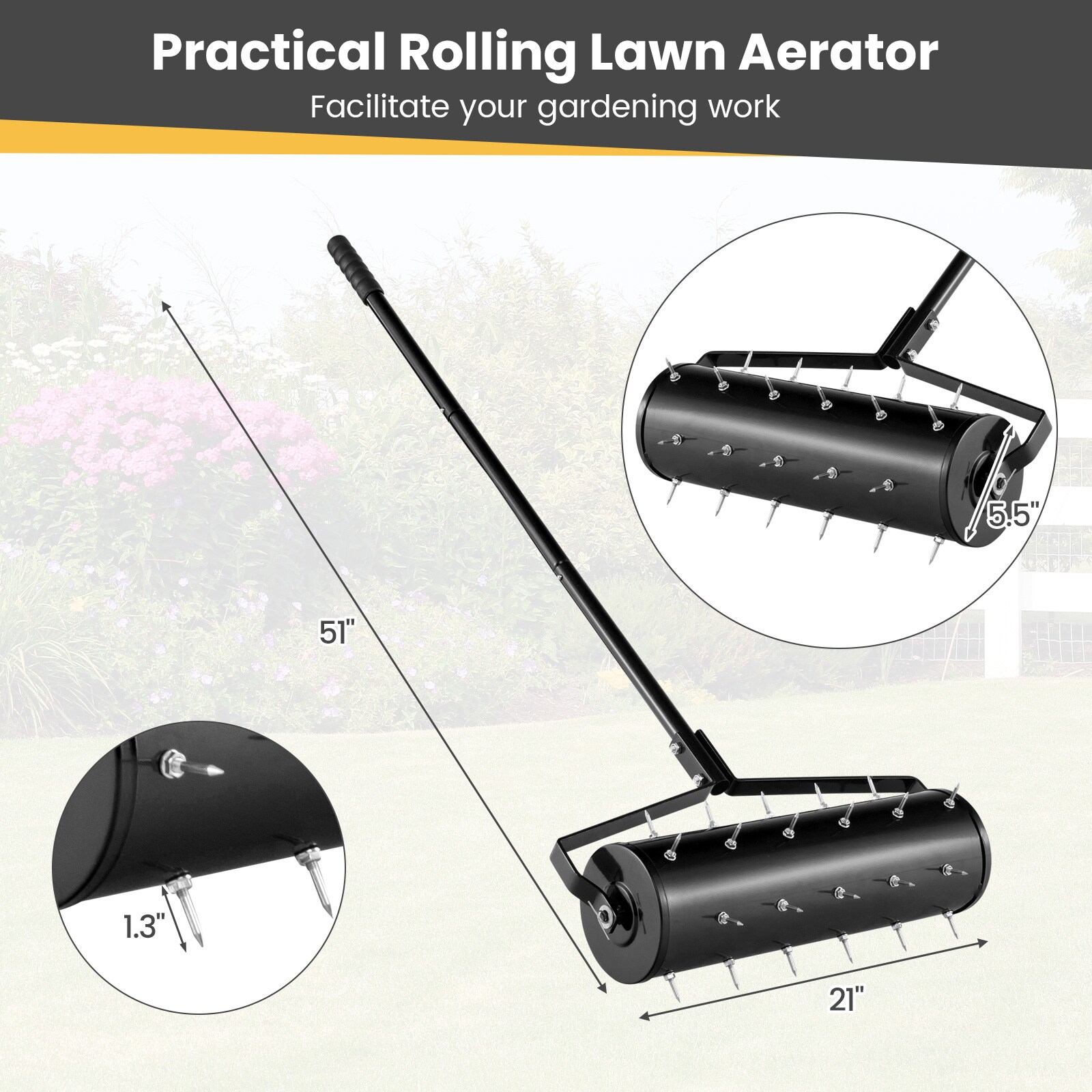 WELLFOR TWSG035-BN Spiker-Aerator - View #5