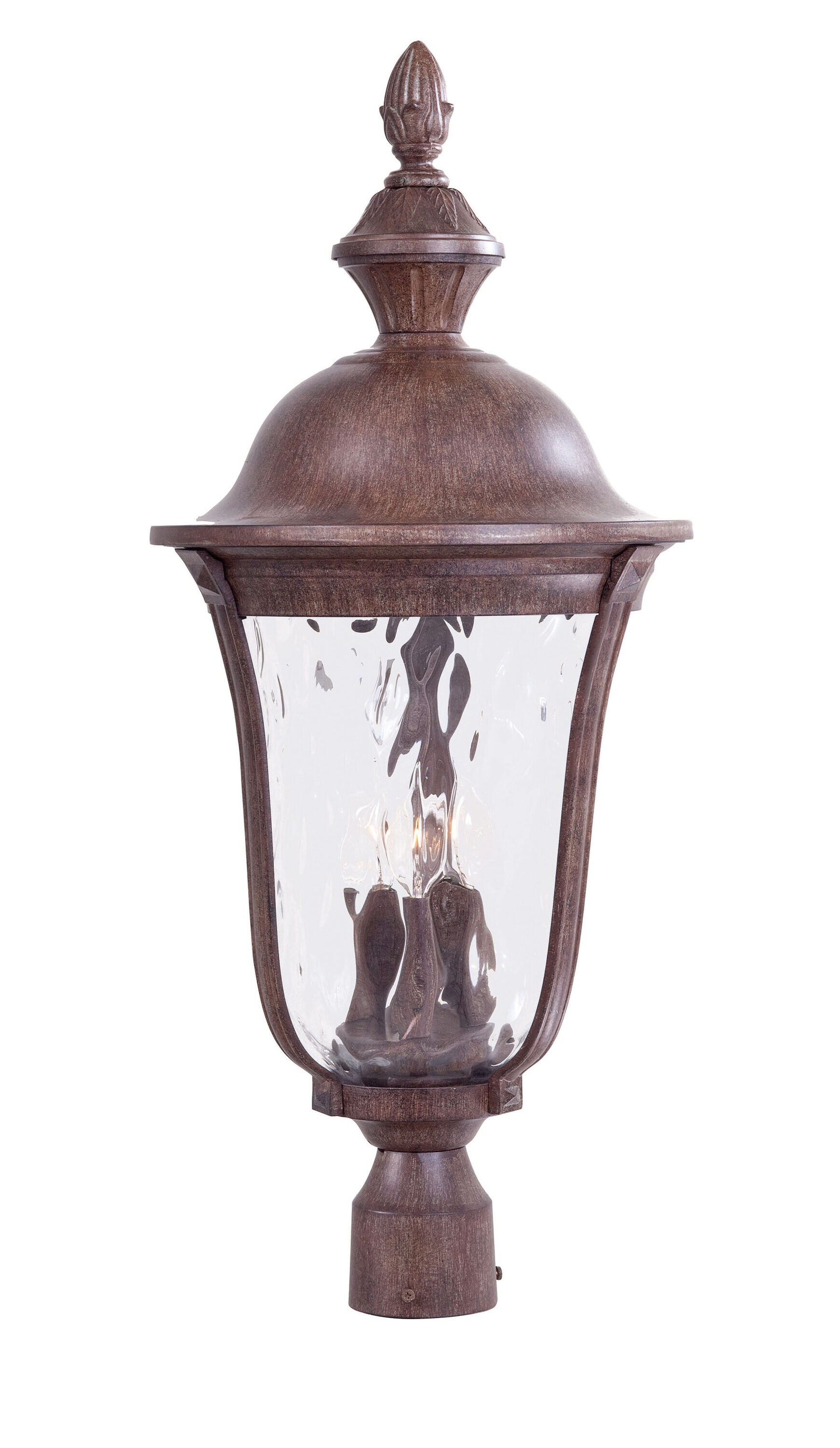 Battery Operated Vintage Style Dimmable Rusty Lantern with 12 LED's