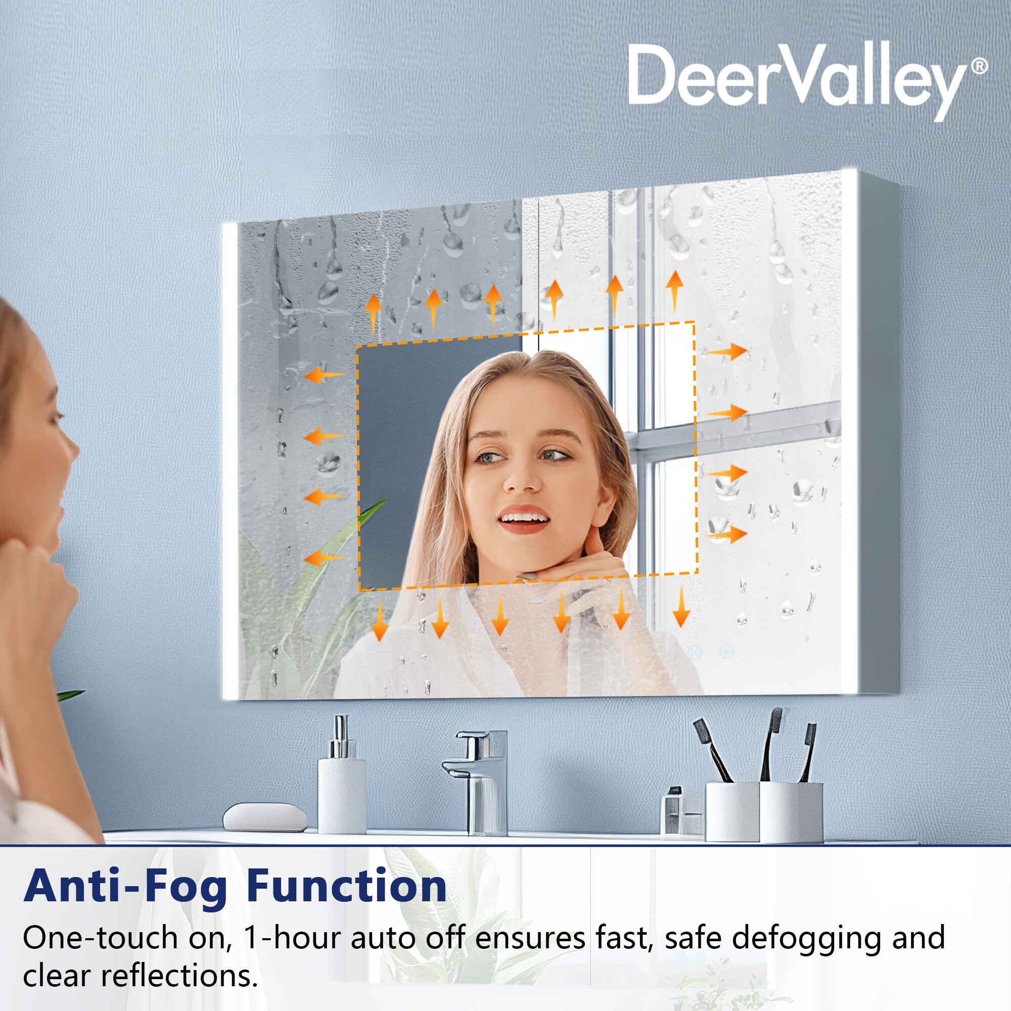 DeerValley DV-1VM0240 Framed-Bath-Mirrors - View #6