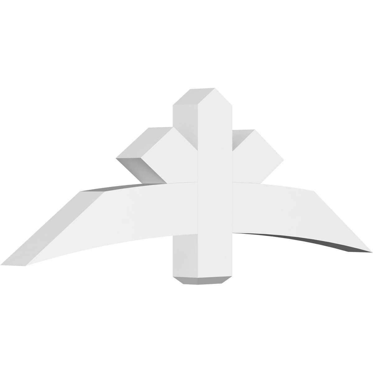 Ekena Millwork GBP060X20X0406ALB00 Alberta White PVC Gable bracket