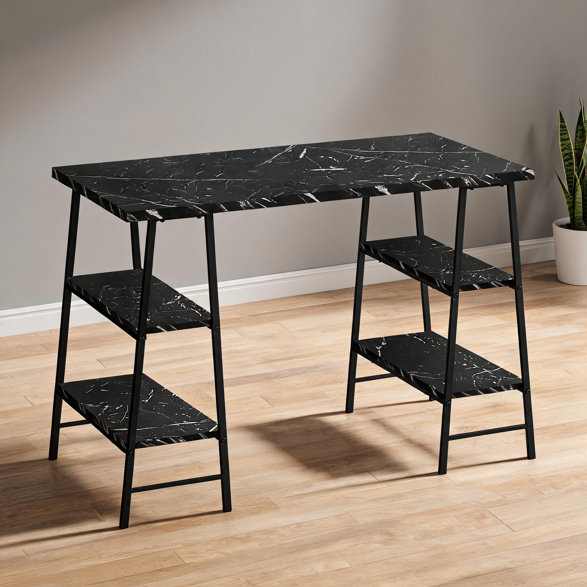 Watnature Contemporary Industrial Modern 48 Inch Computer Desk with ...