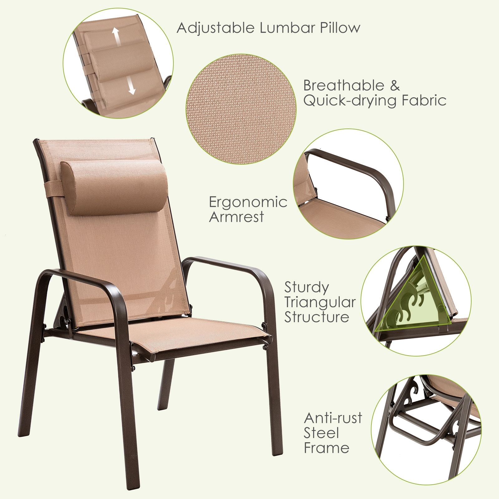 LIVIZA GGJOU015WH Patio-Dining-Sets - View #4